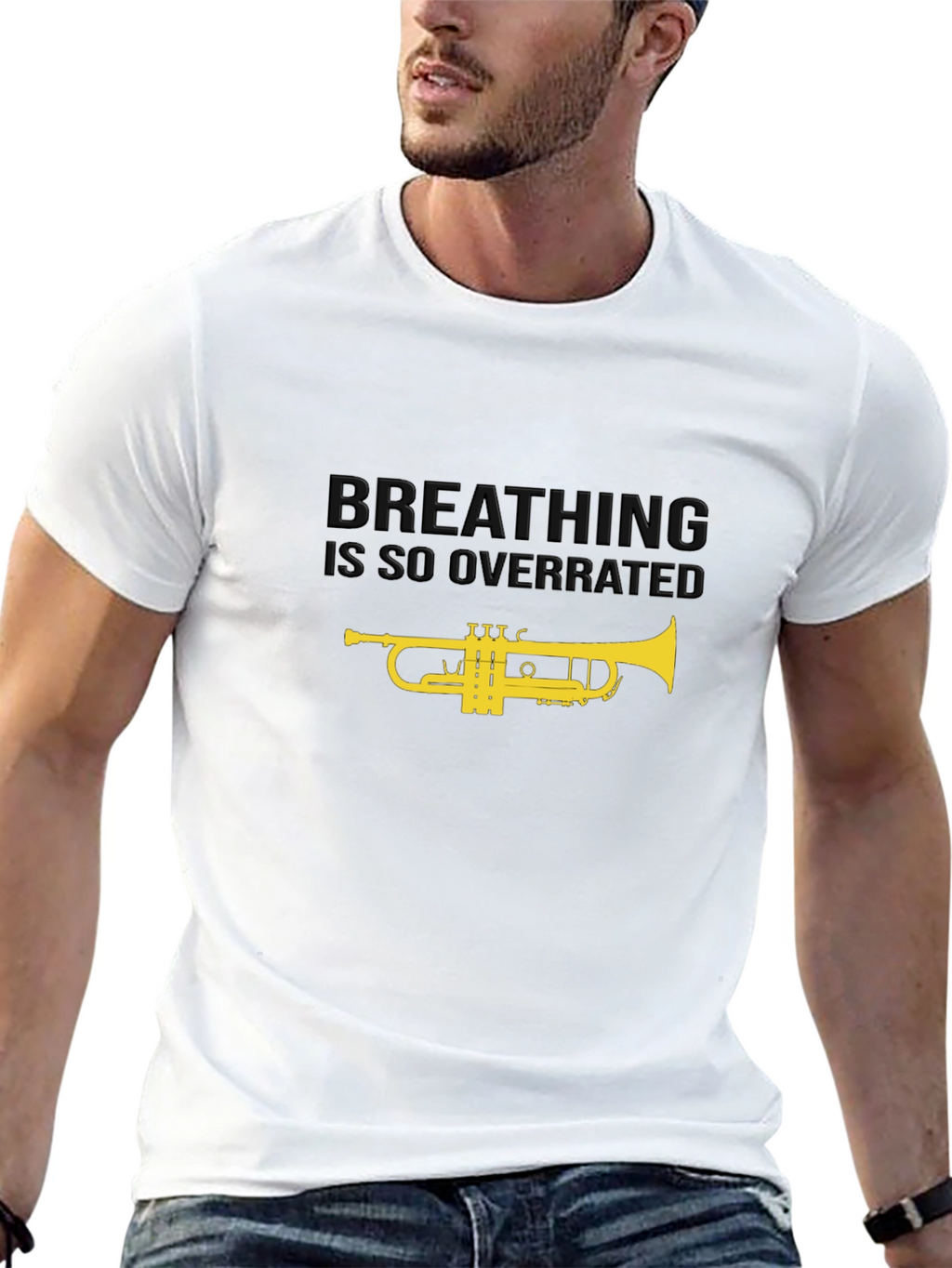 Breathing is Overrated Trumpet T-Shirt