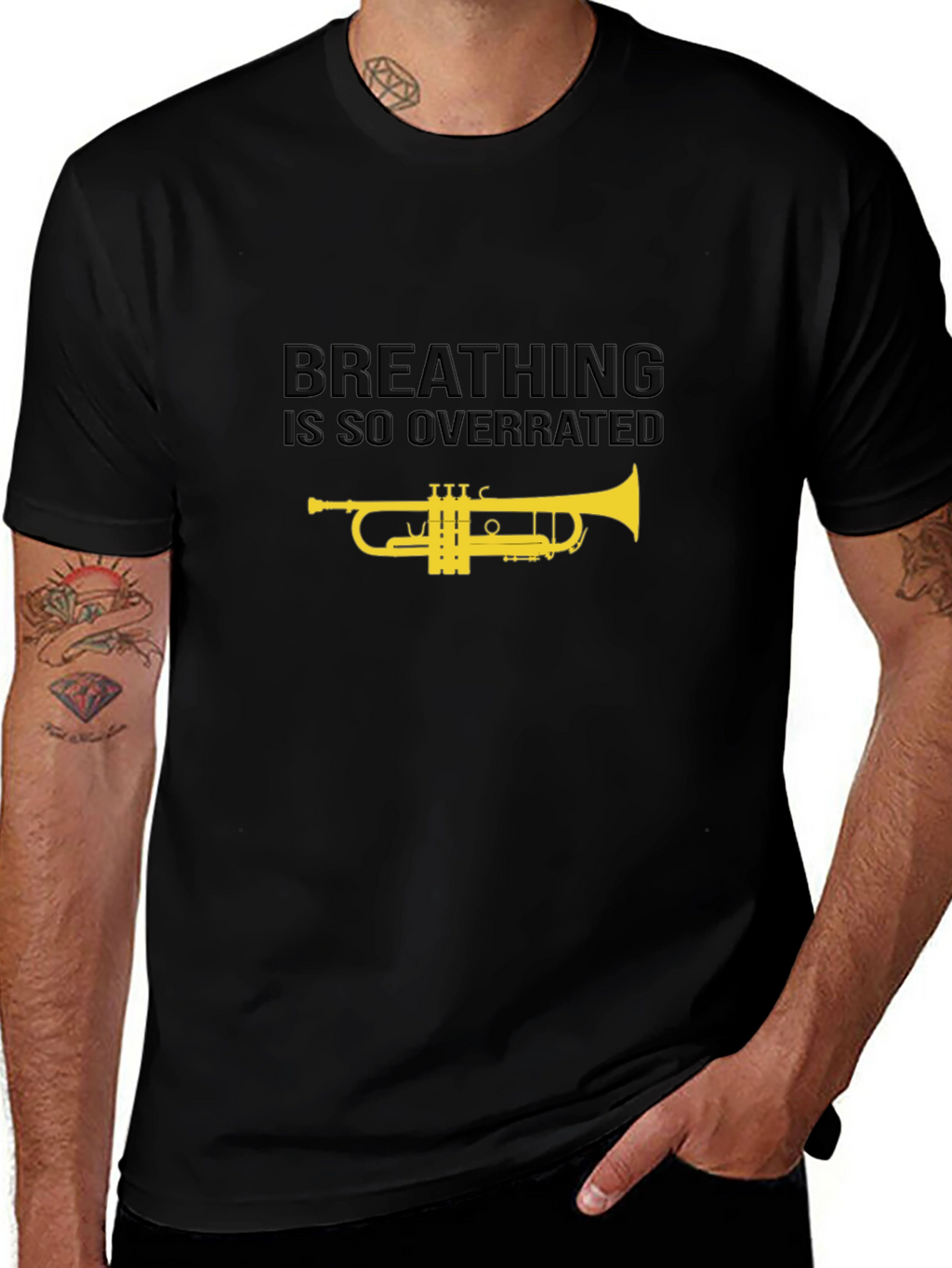 Breathing is Overrated Trumpet T-Shirt