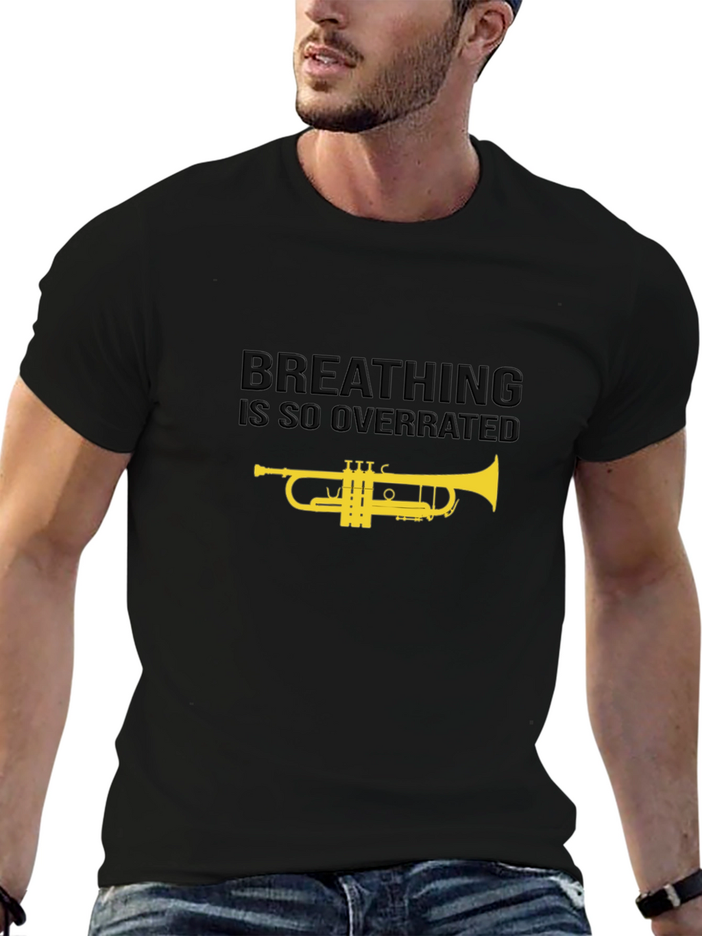 Breathing is Overrated Trumpet T-Shirt