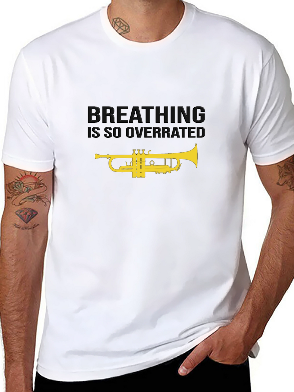 Breathing is Overrated Trumpet T-Shirt