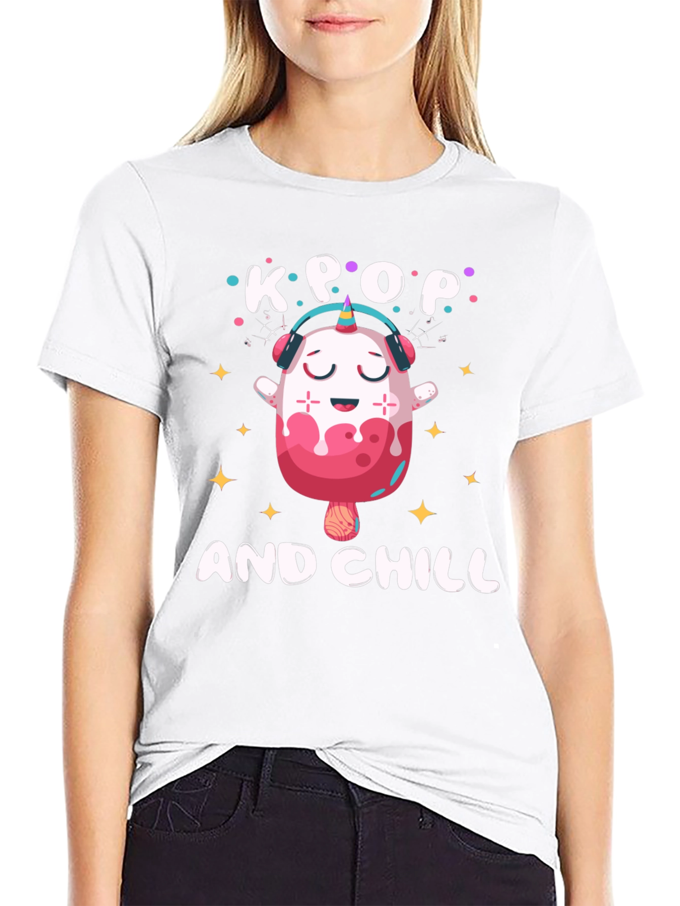 K-Pop and Chill Graphic Tee