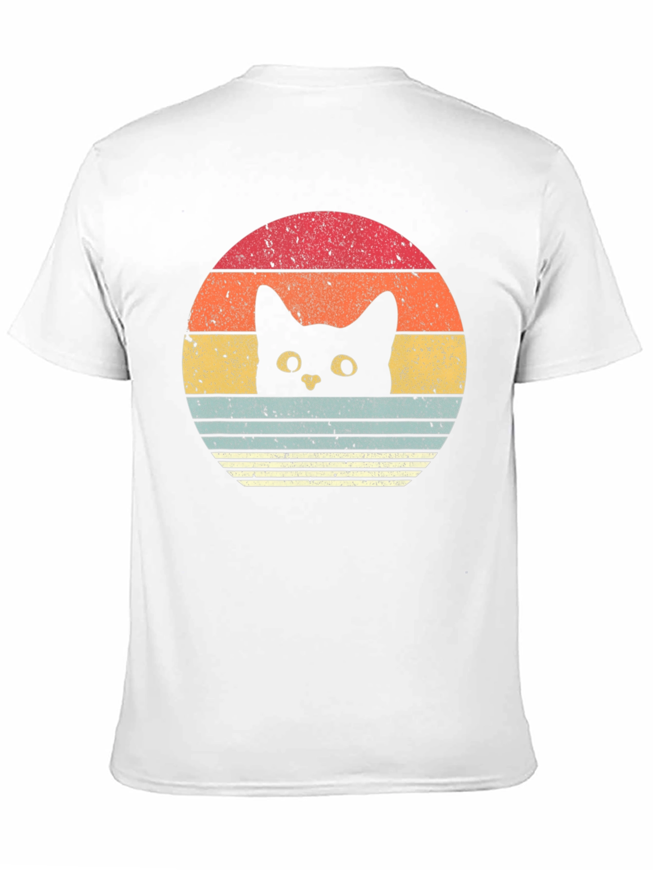Retro Cat Sunset T-Shirt