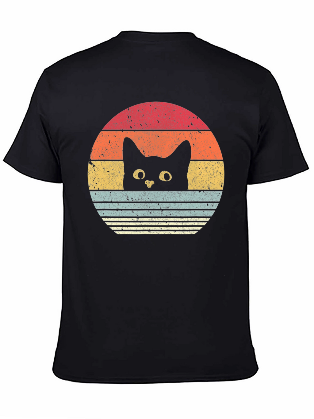 Retro Cat Sunset T-Shirt