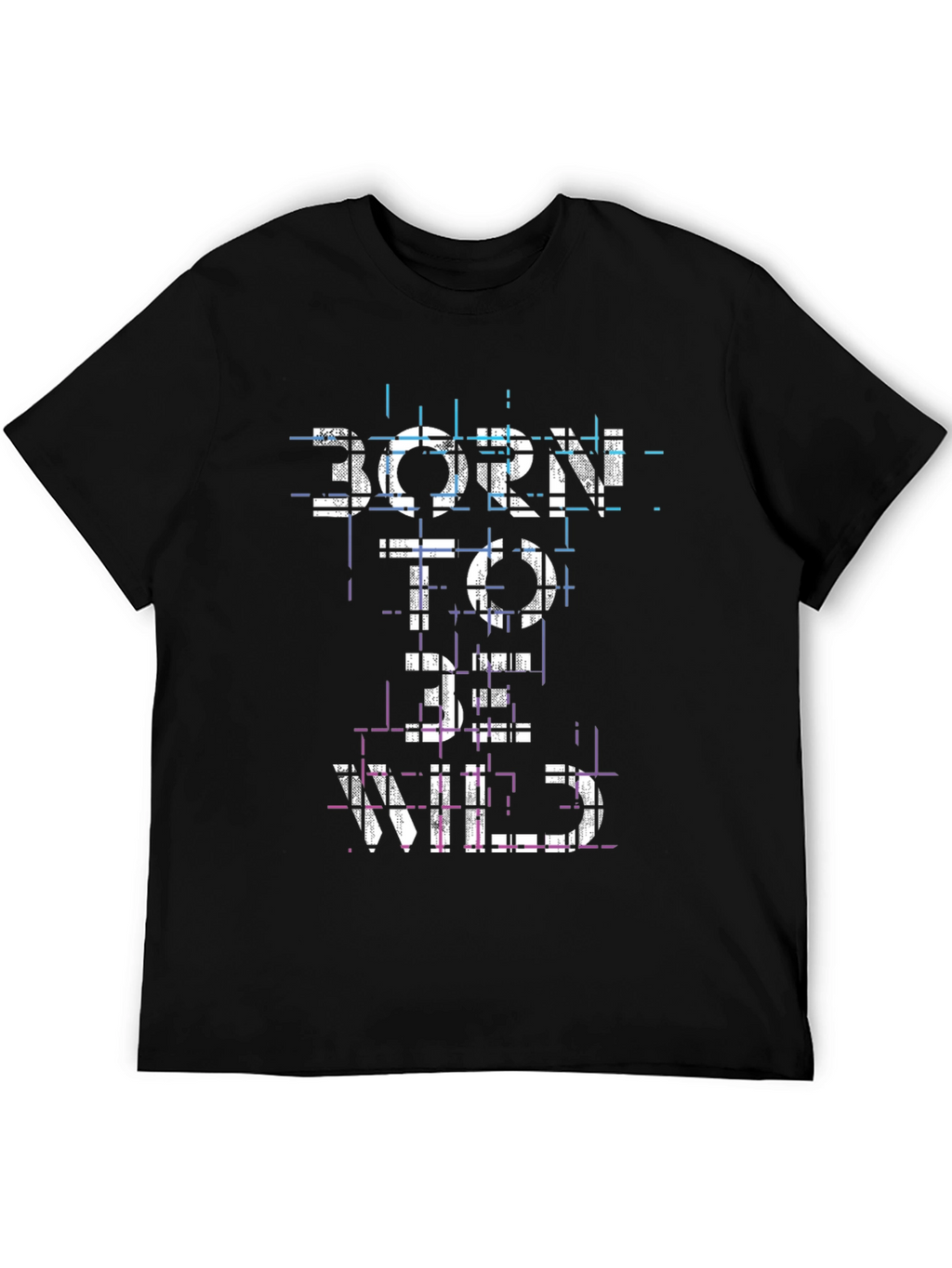Born to Be Wild Black Graphic T-Shirt