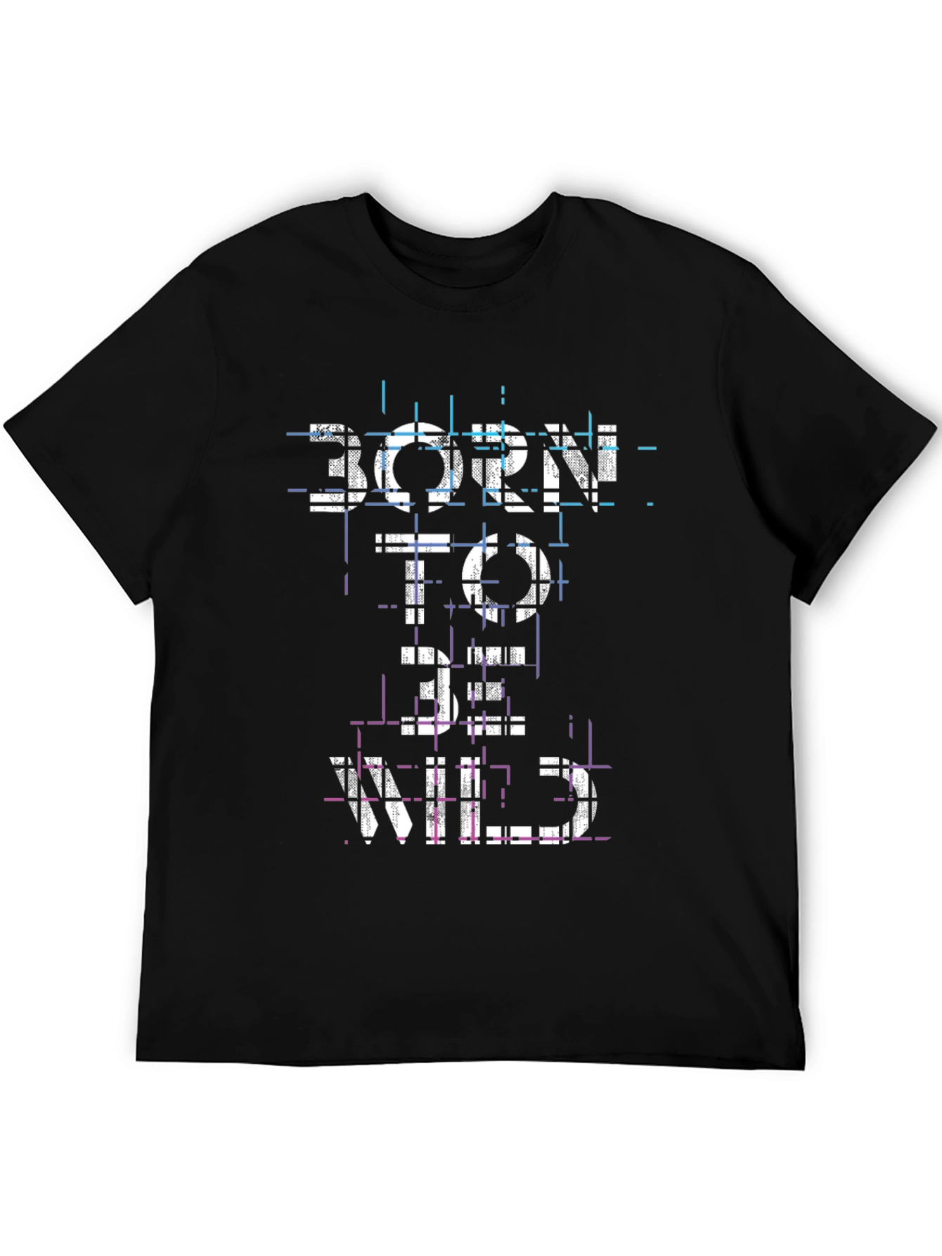 Born to Be Wild Black Graphic T-Shirt
