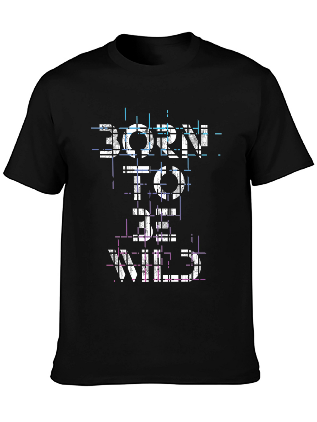 Born to Be Wild Black Graphic T-Shirt