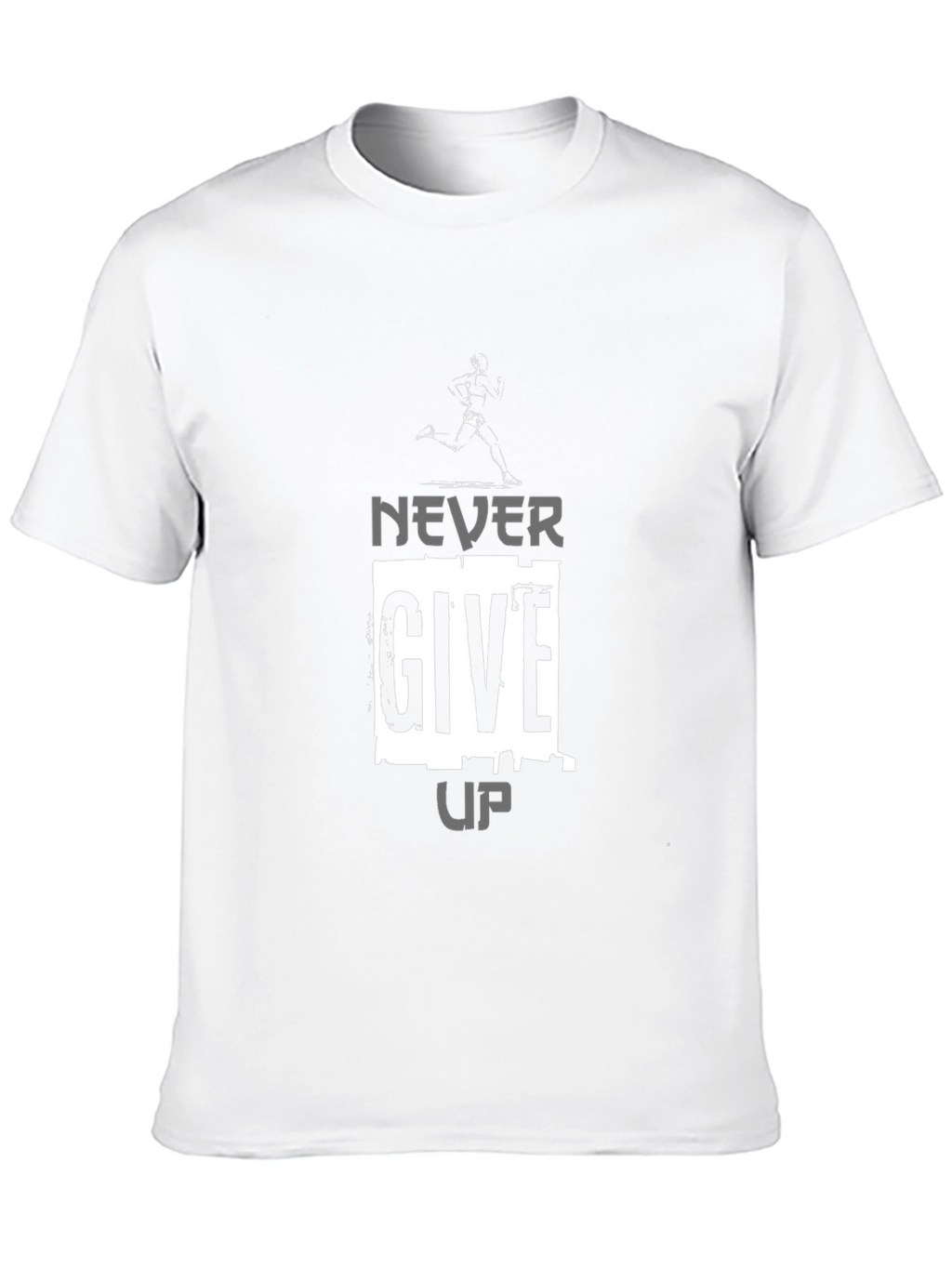 Never Give Up Graphic Tee - Motivation Shirt