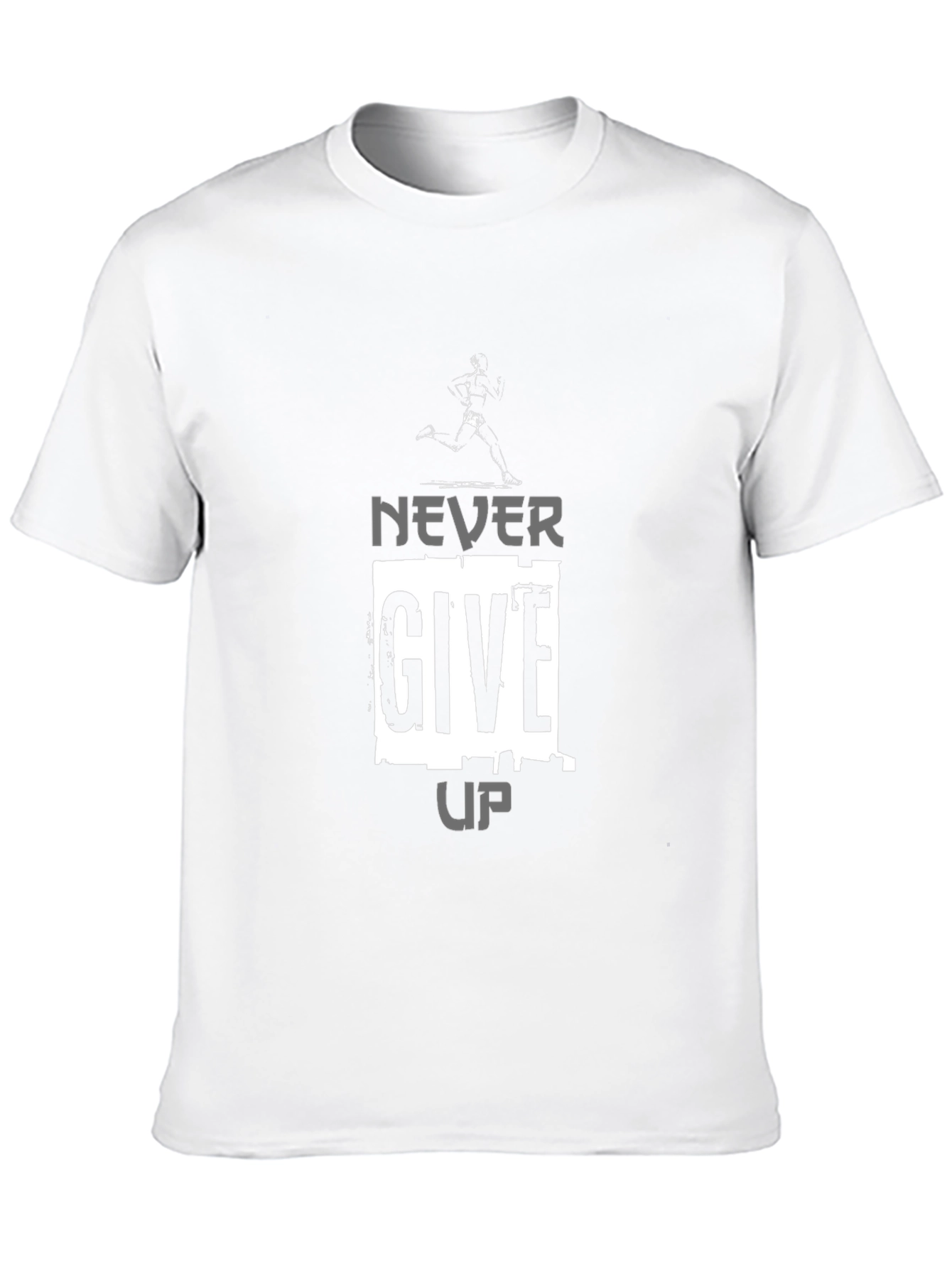 Never Give Up Graphic Tee - Motivation Shirt