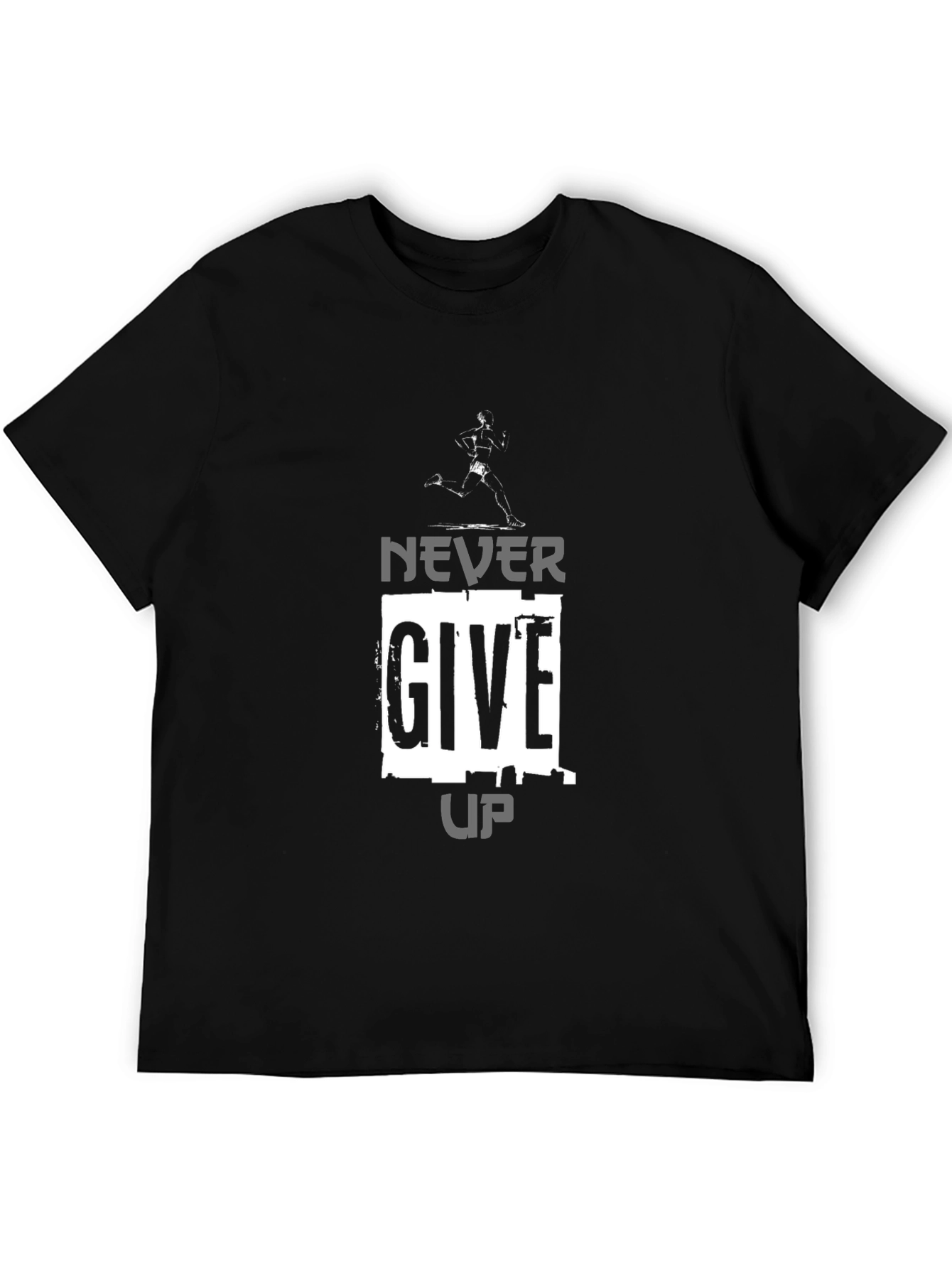 Never Give Up Graphic Tee - Motivation Shirt