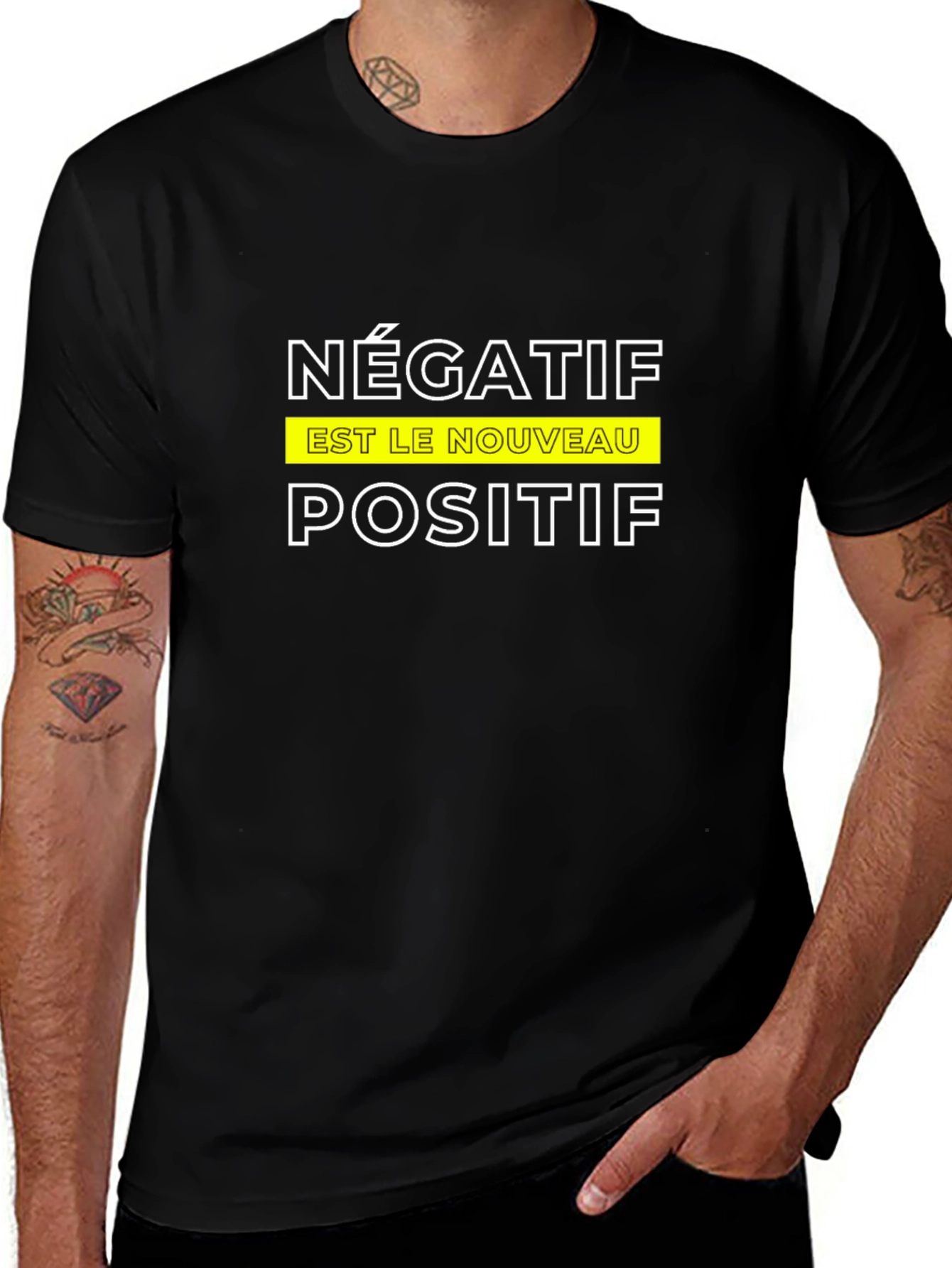 Négatif Est Le Nouveau Positif T-Shirt