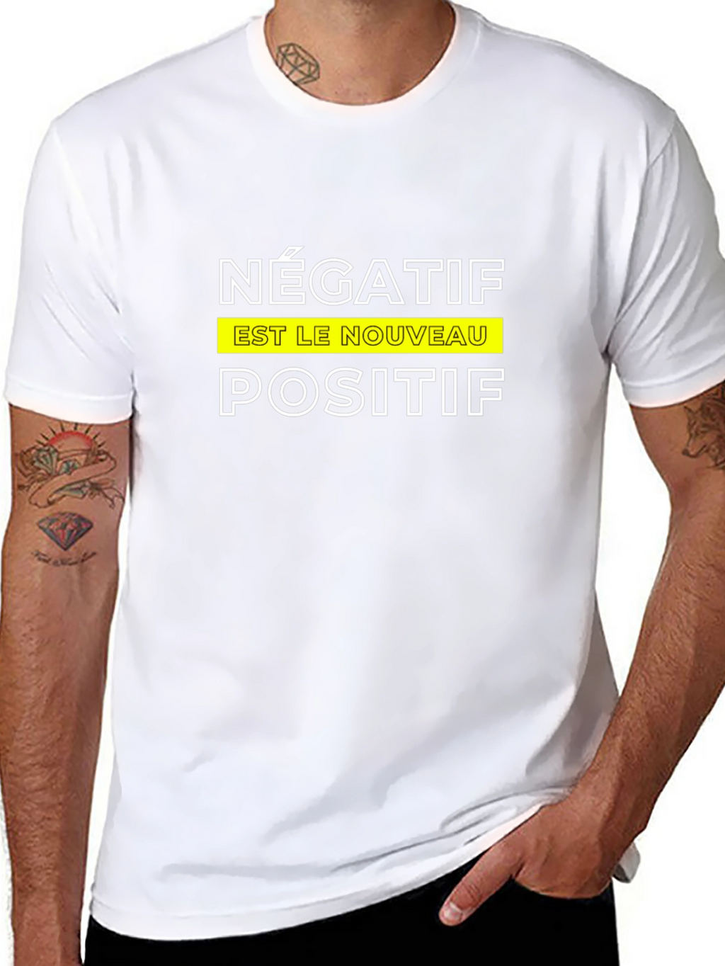 Négatif Est Le Nouveau Positif T-Shirt