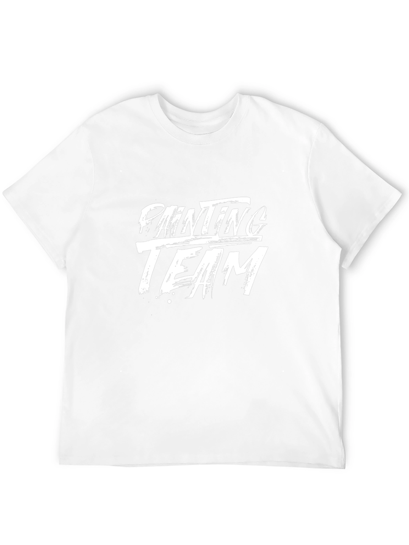 Painting Team Black Cotton Graphic T-Shirt
