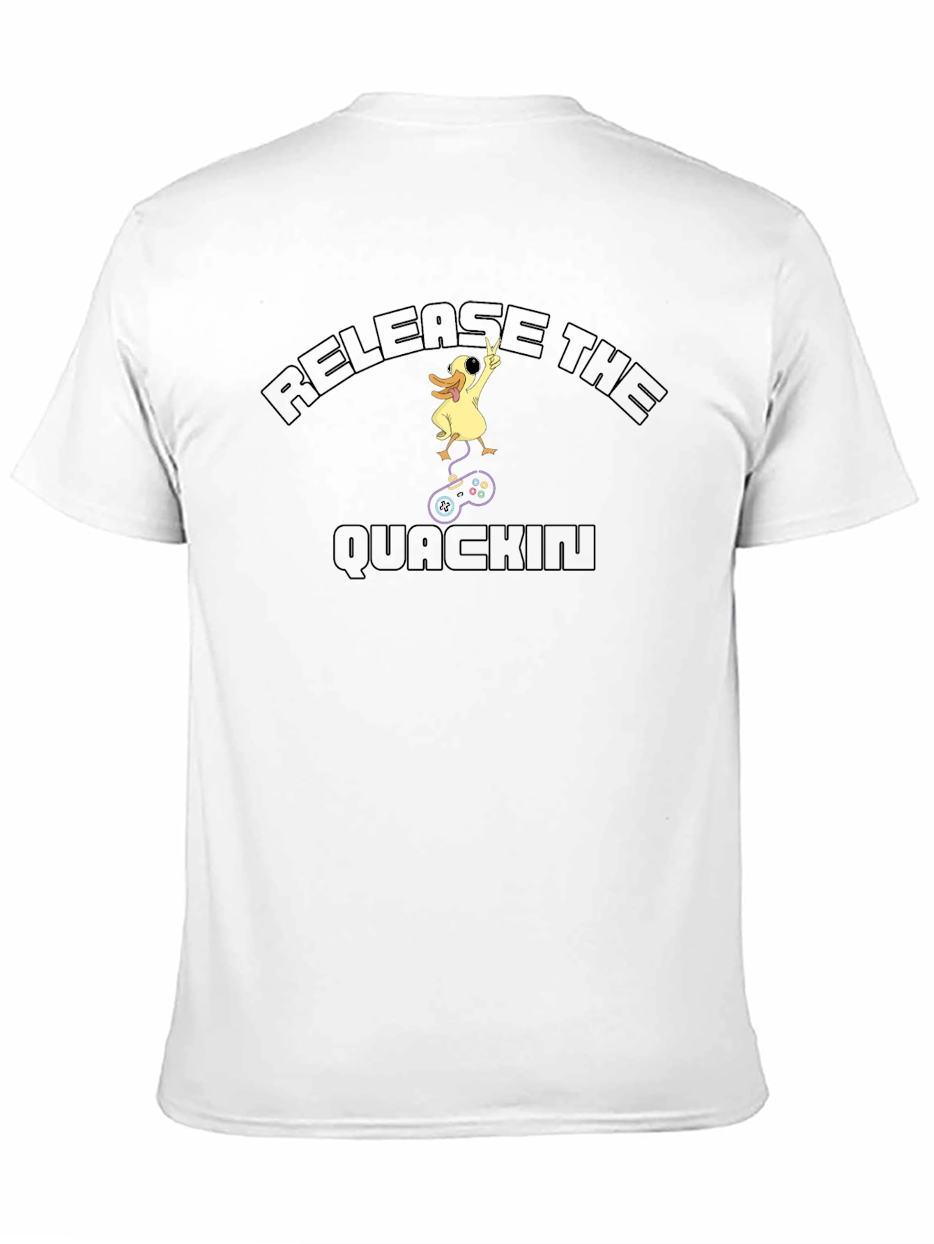 Release the Quackin Gaming T-Shirt - Funny Duck Gamer Tee