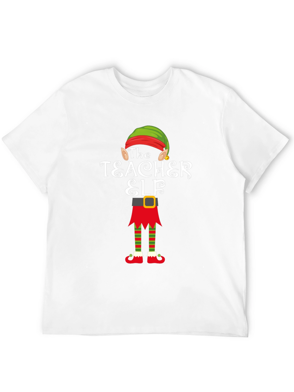 Teacher Elf Graphic T-Shirt - Holiday Cheer