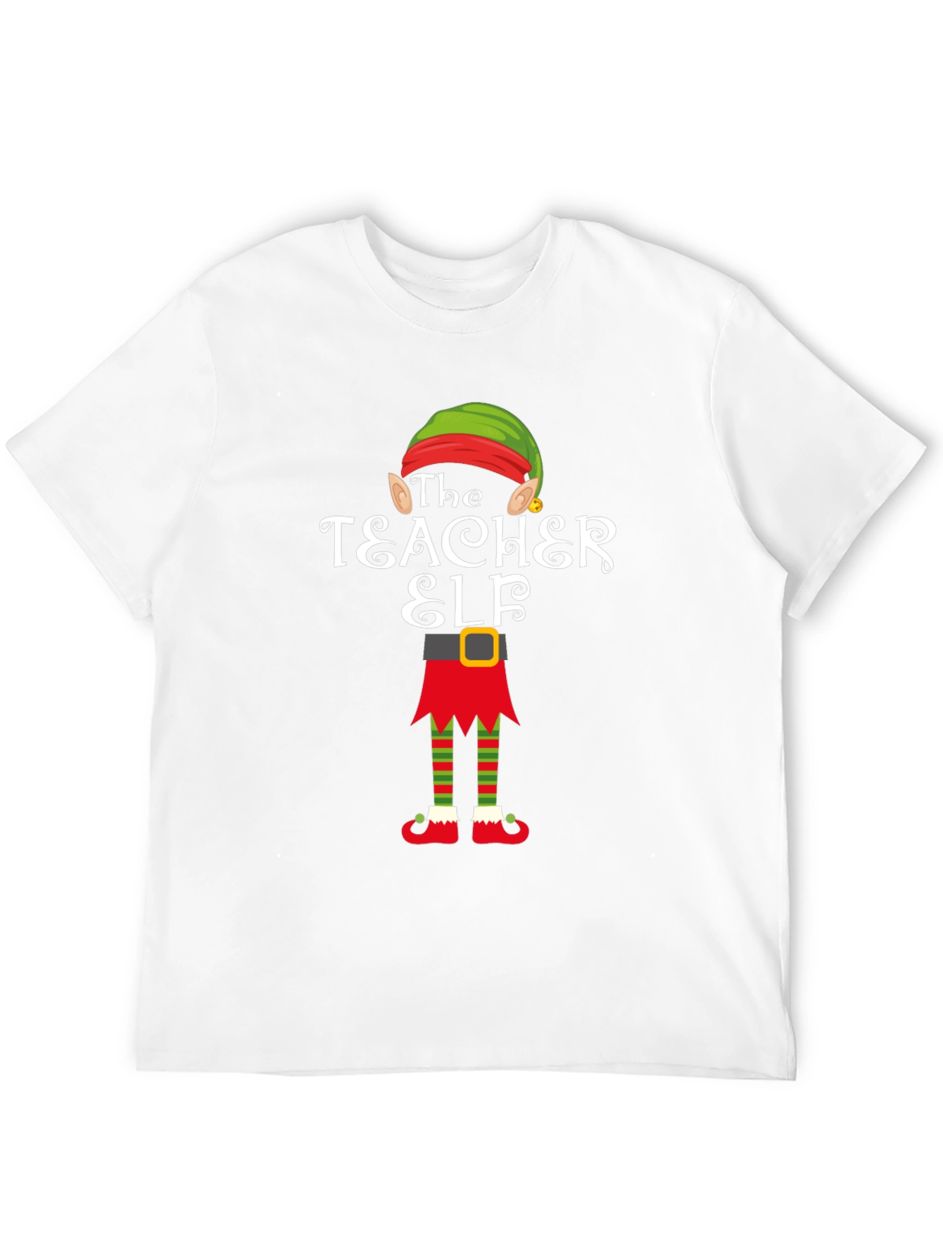 Teacher Elf Graphic T-Shirt - Holiday Cheer