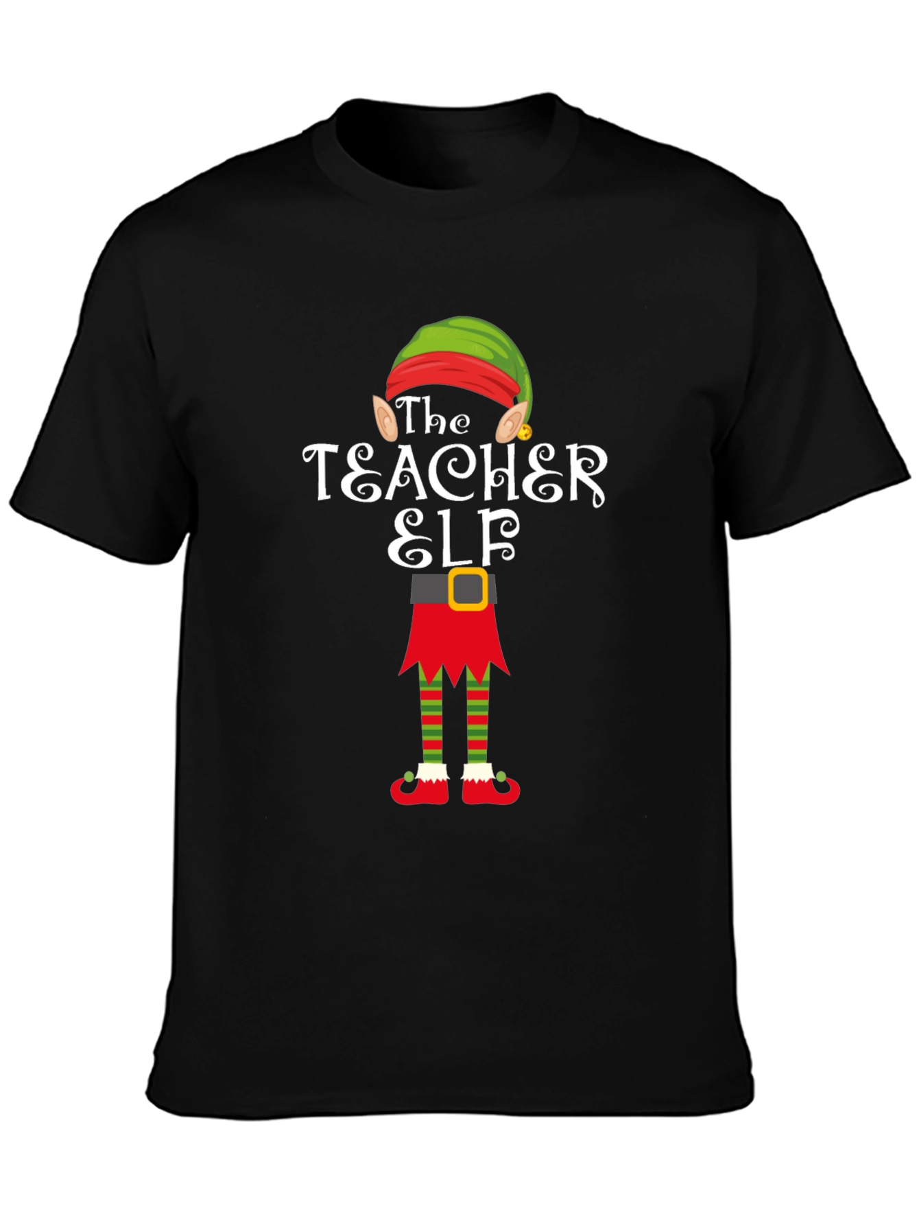 Teacher Elf Graphic T-Shirt - Holiday Cheer