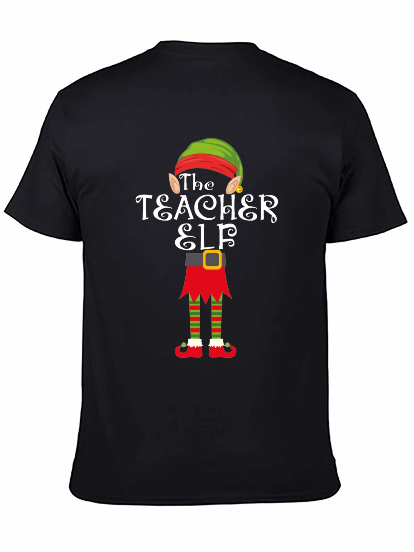 Teacher Elf Graphic T-Shirt - Holiday Cheer