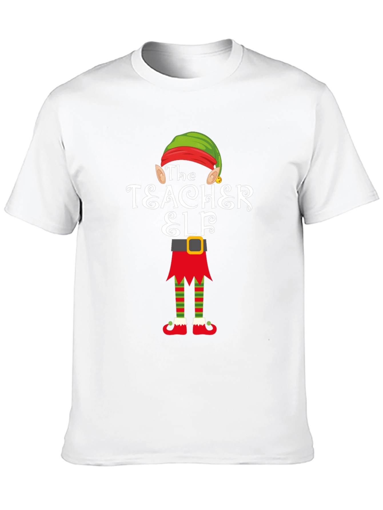 Teacher Elf Graphic T-Shirt - Holiday Cheer