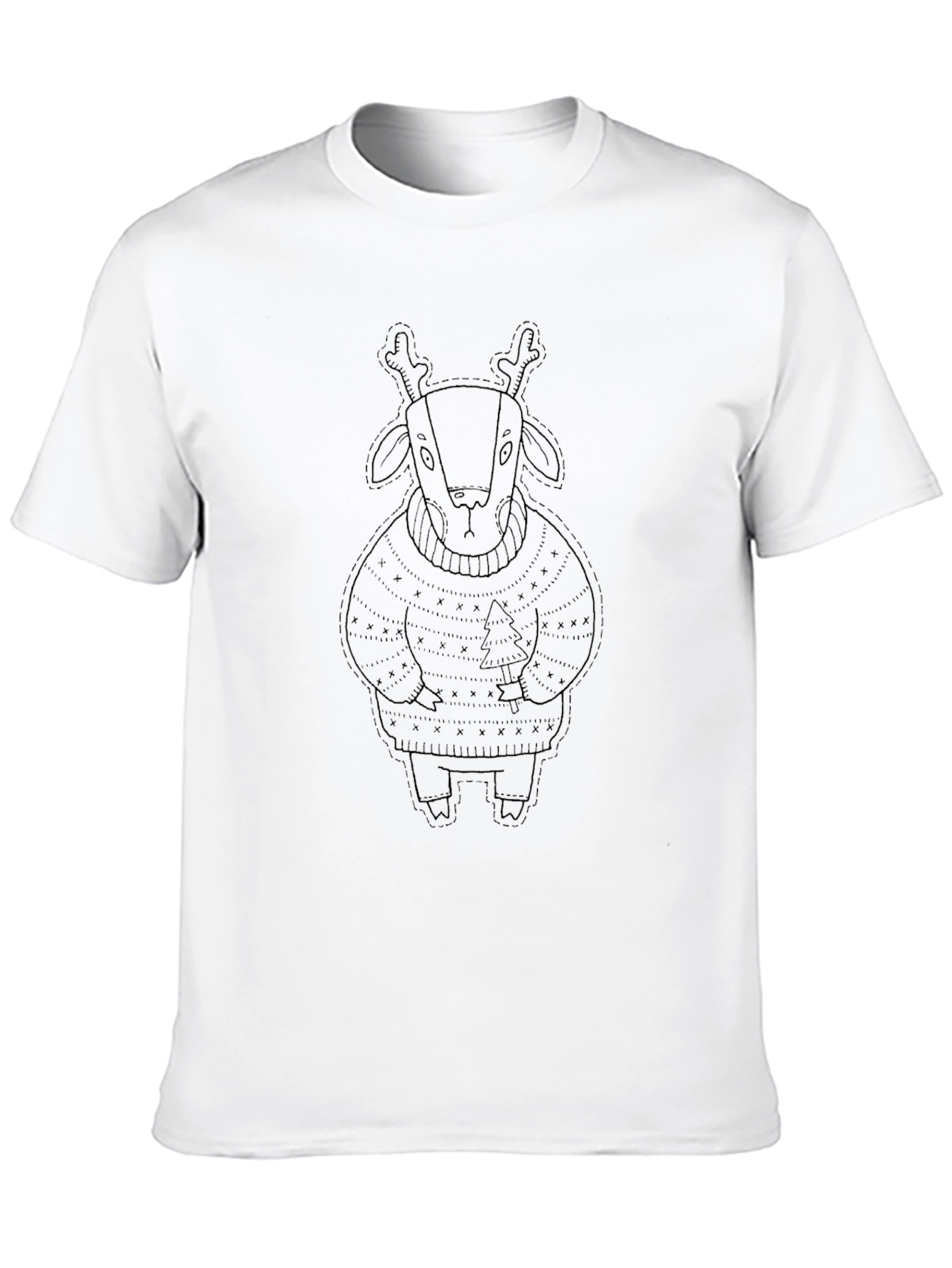 Holiday Reindeer Graphic T-Shirt