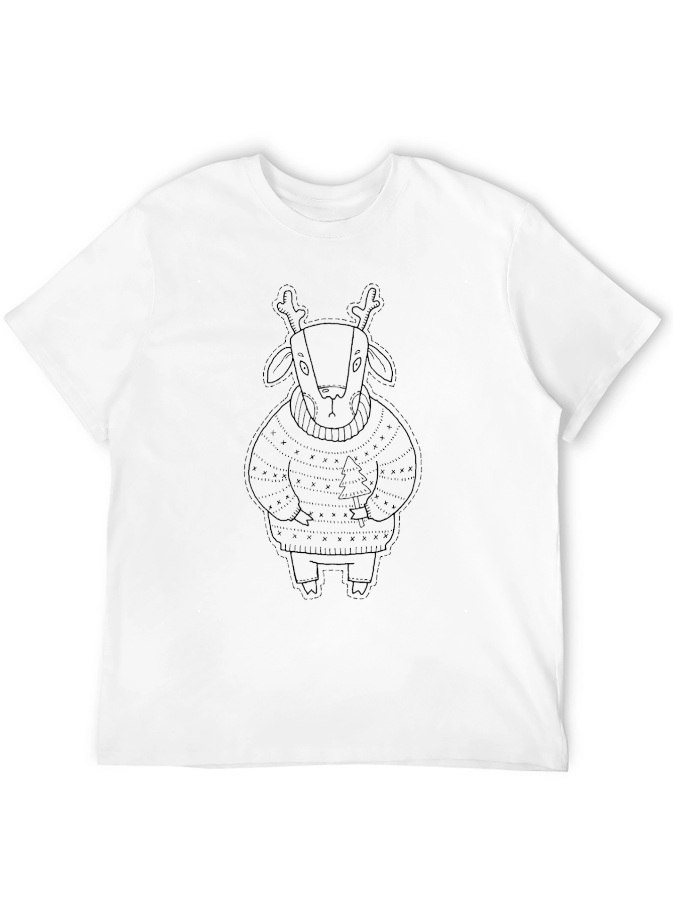 Holiday Reindeer Graphic T-Shirt