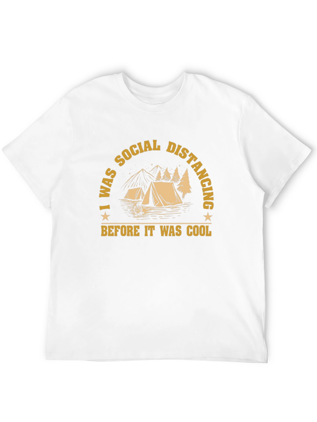 Social Distancing Camping Graphic Tee