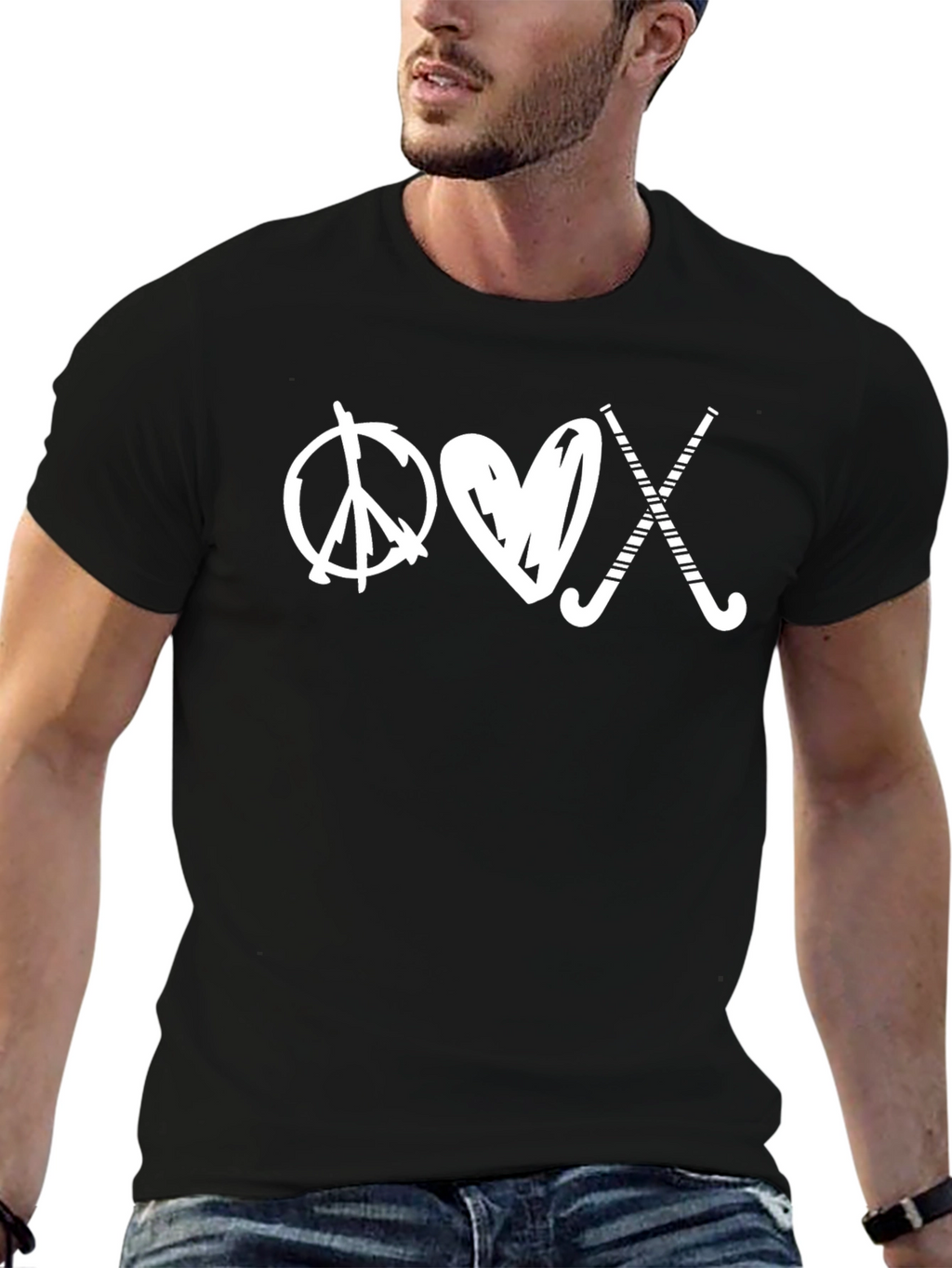 Peace Love Field Hockey T-Shirt