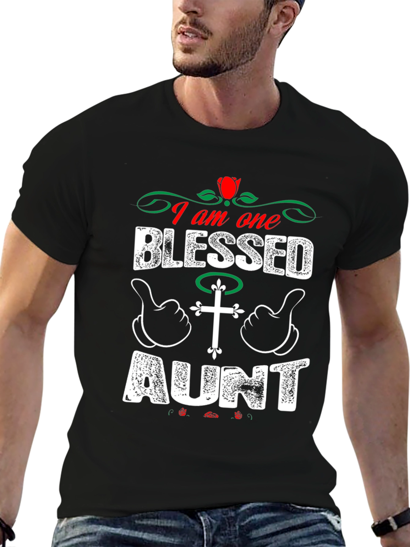 Blessed Aunt T-Shirt: I Am One Blessed Aunt Graphic Tee