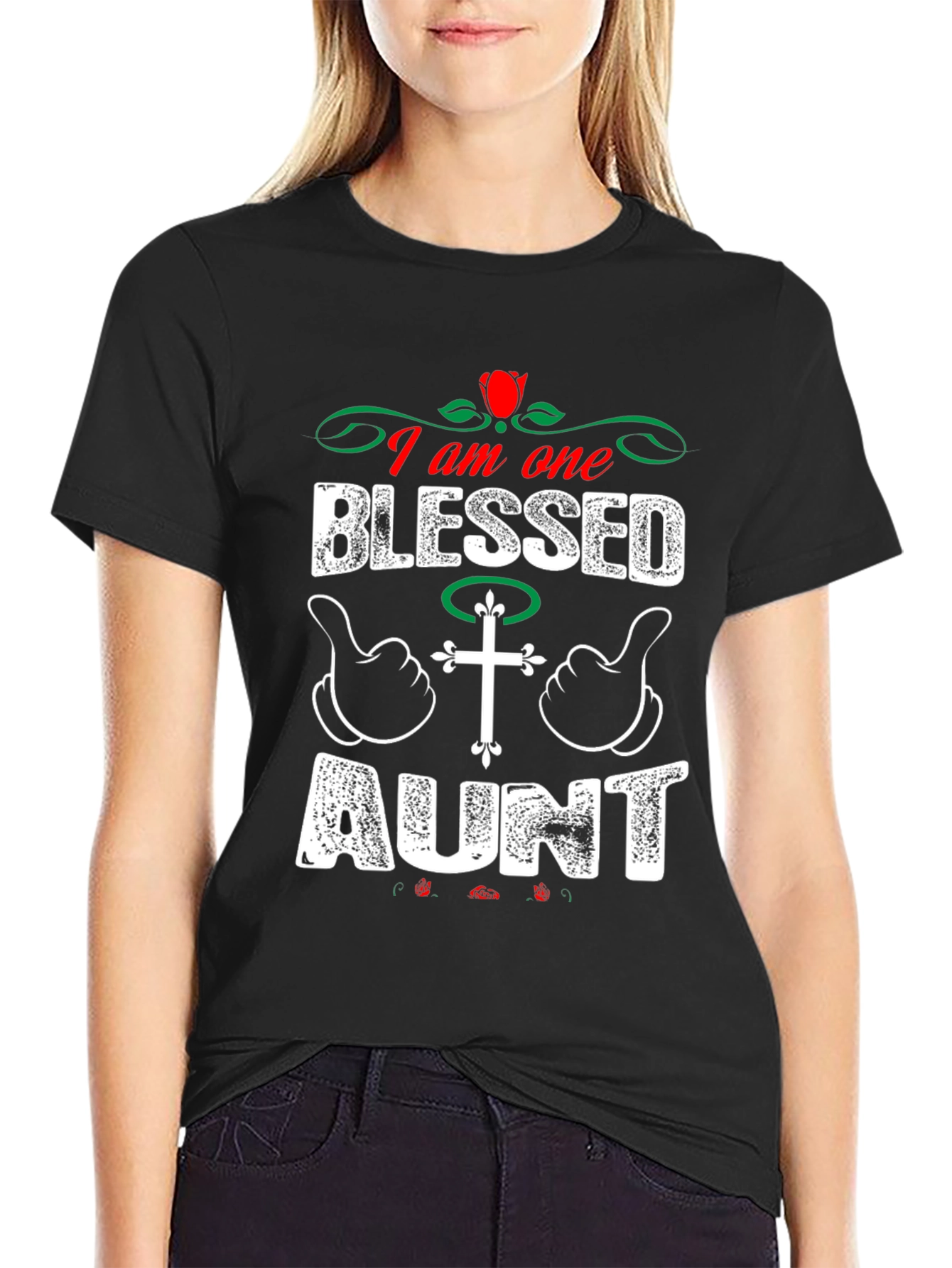 Blessed Aunt T-Shirt: I Am One Blessed Aunt Graphic Tee