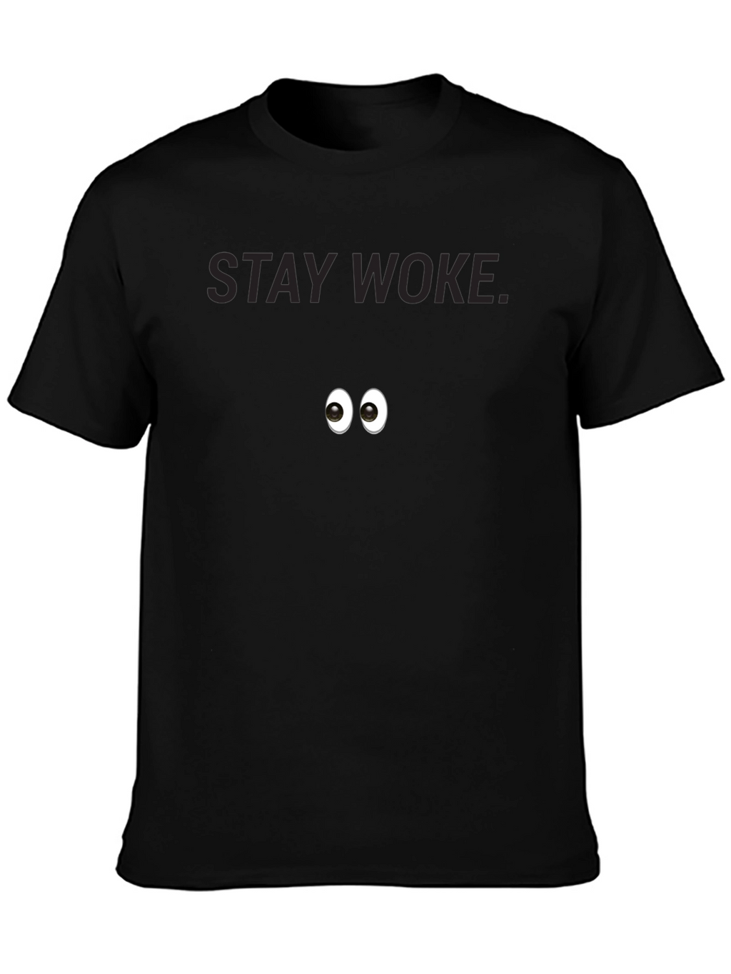 Stay Woke Eye Graphic Black T-Shirt