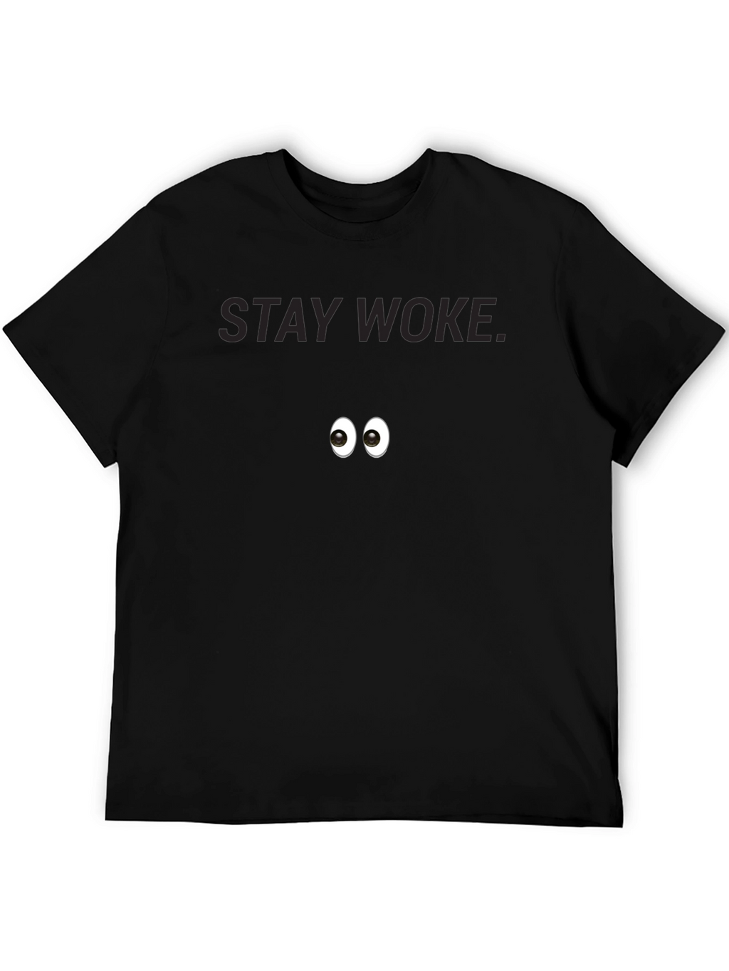 Stay Woke Eye Graphic Black T-Shirt