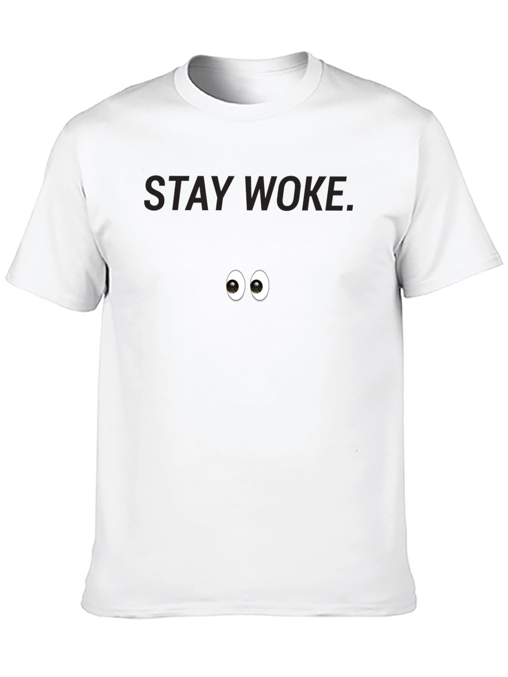 Stay Woke Eye Graphic Black T-Shirt