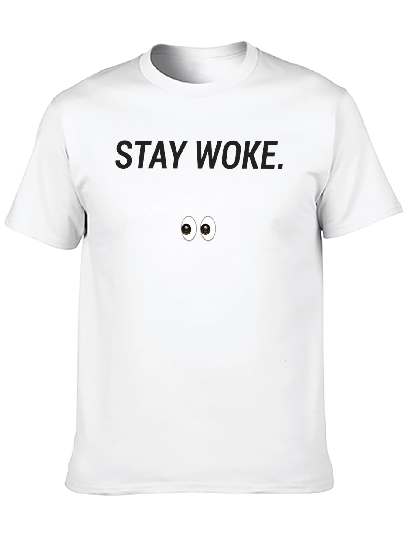 Stay Woke Eye Graphic Black T-Shirt