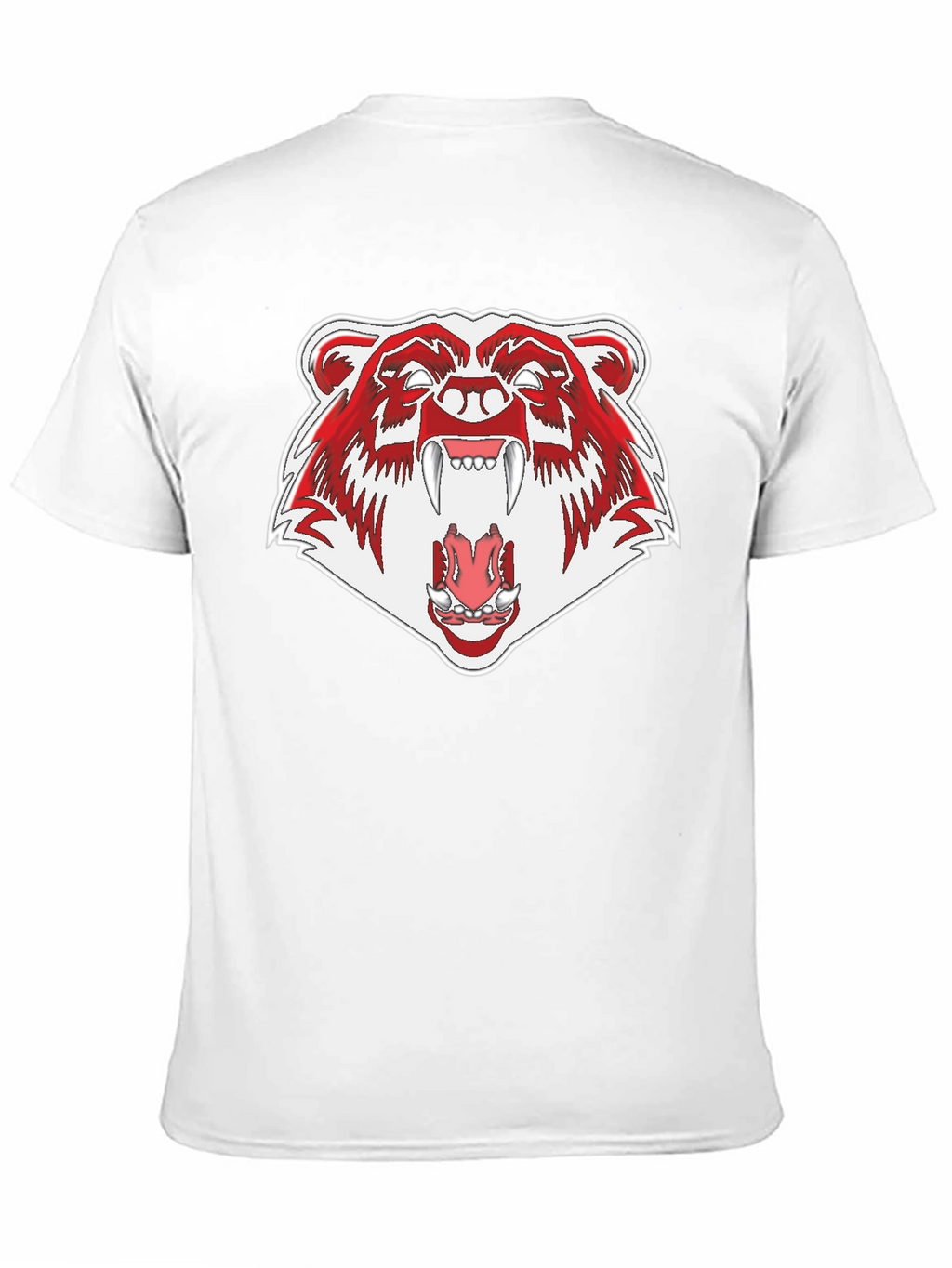 Ferocious Bear Graphic Tee - Black Cotton T-Shirt