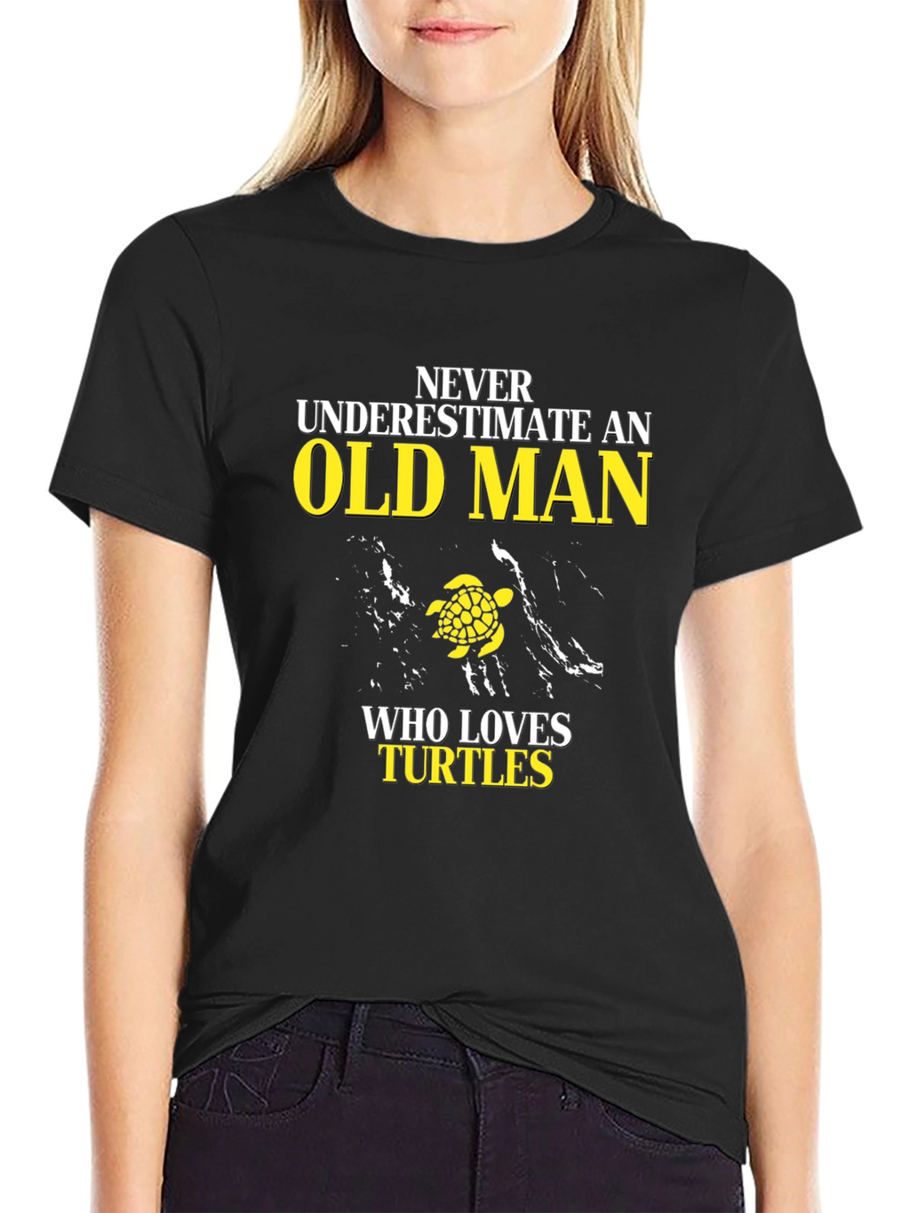 Never Underestimate an Old Man Turtle Lover T-Shirt