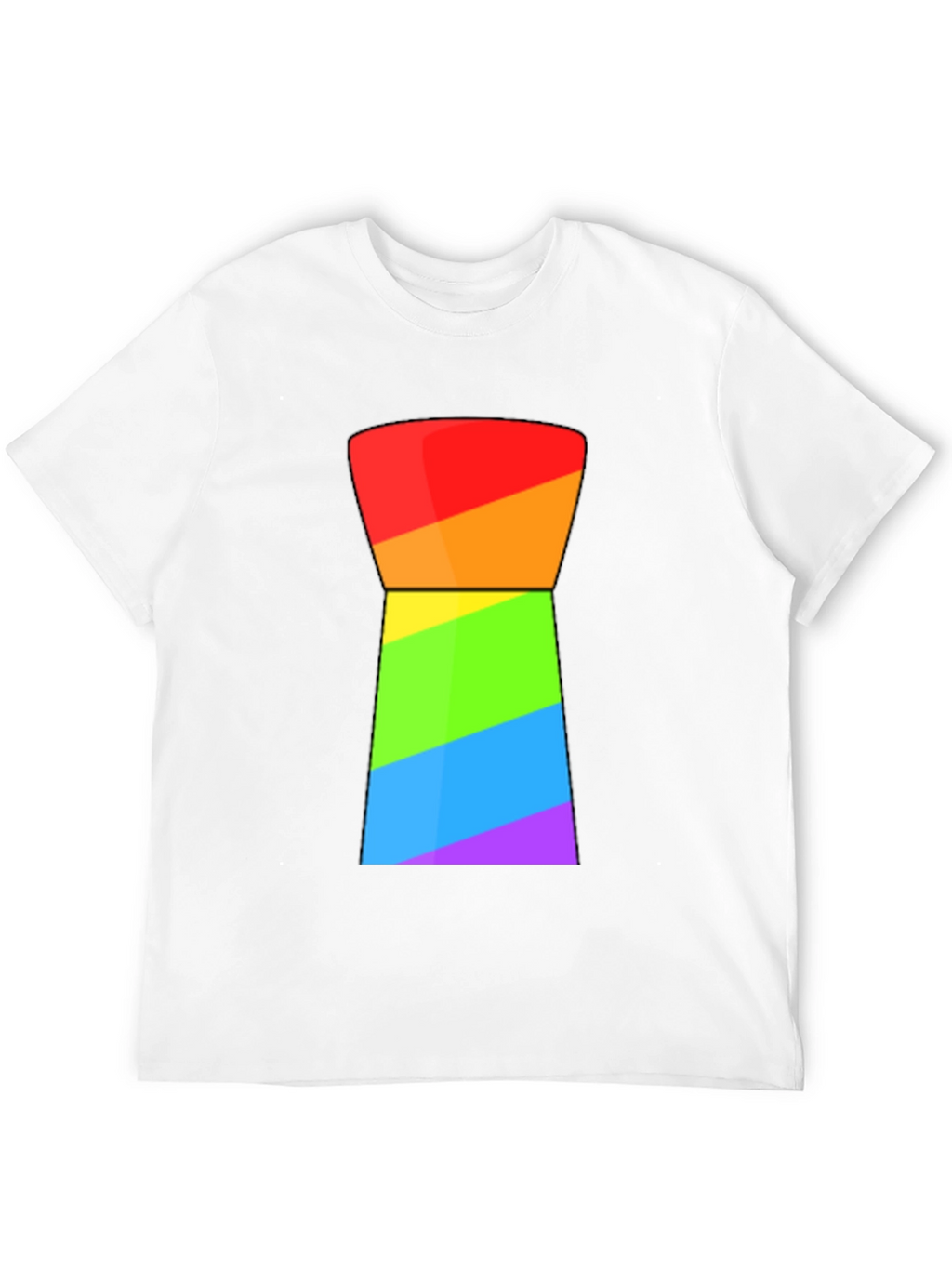 Rainbow Geometric Graphic Tee