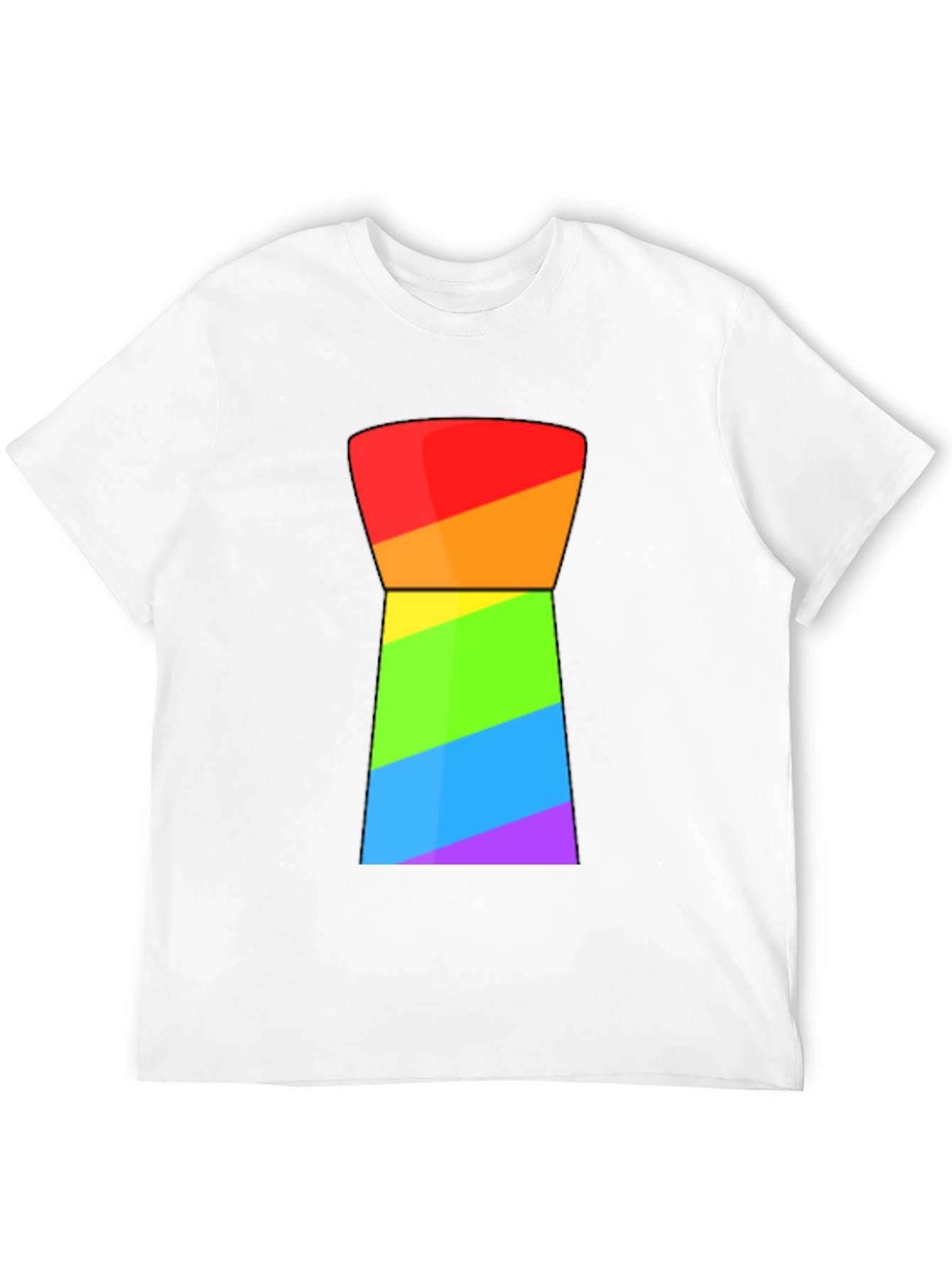 Rainbow Geometric Graphic Tee
