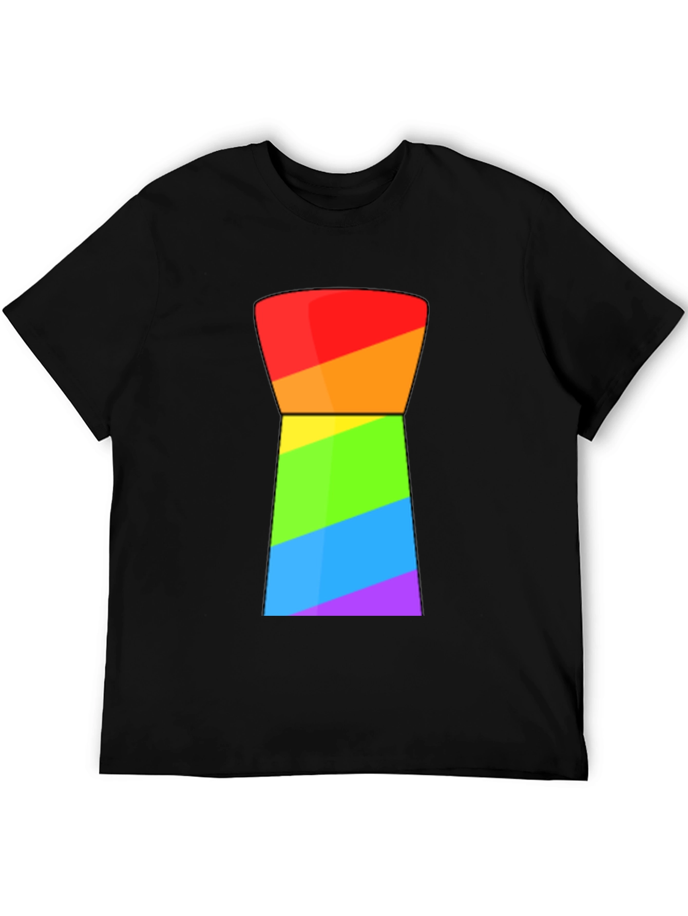 Rainbow Geometric Graphic Tee
