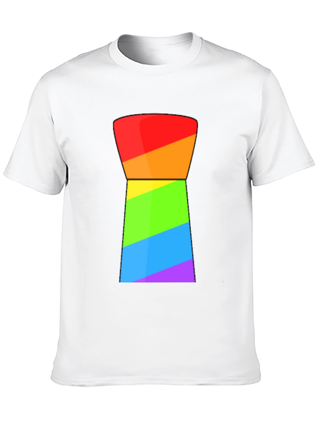 Rainbow Geometric Graphic Tee