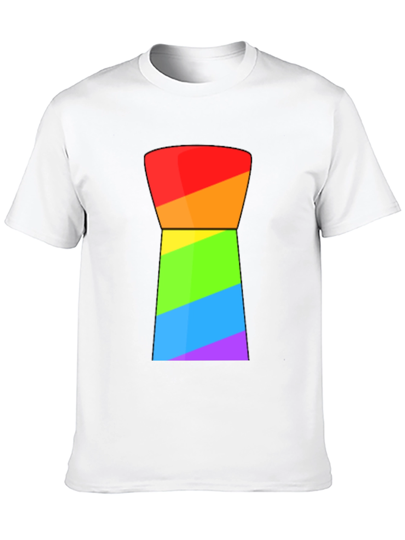 Rainbow Geometric Graphic Tee