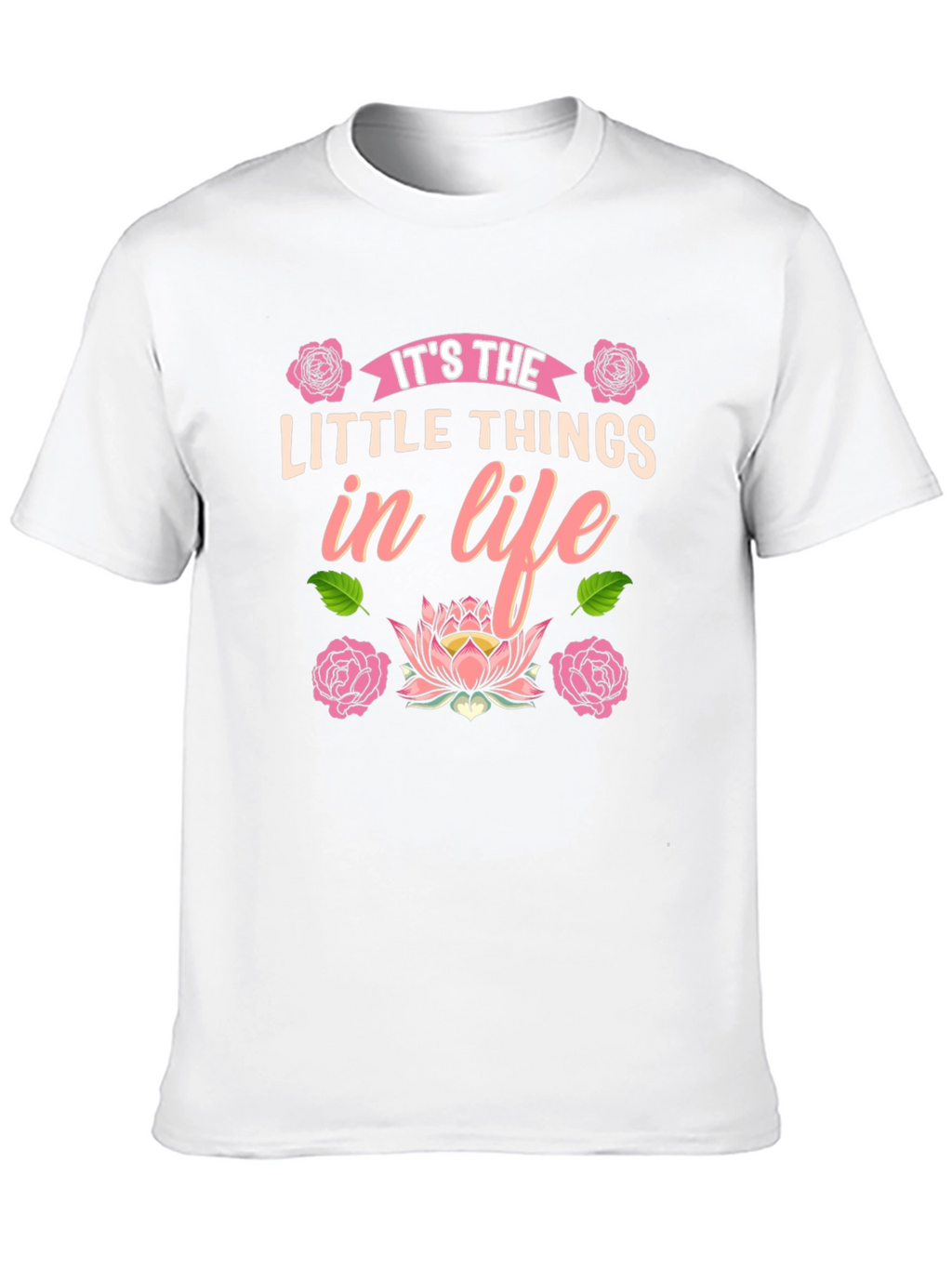 Its the Little Things in Life Black T-Shirt