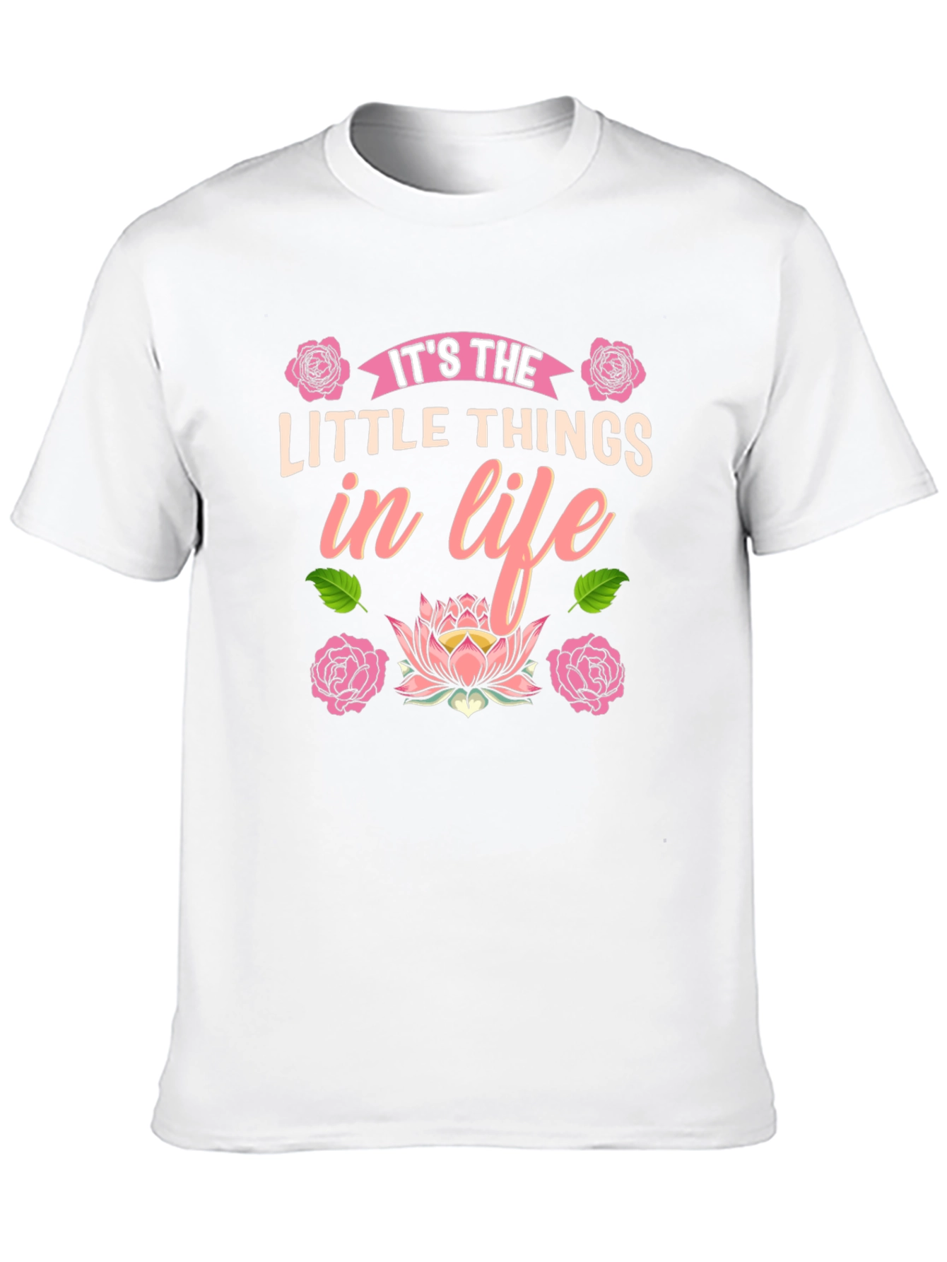 Its the Little Things in Life Black T-Shirt