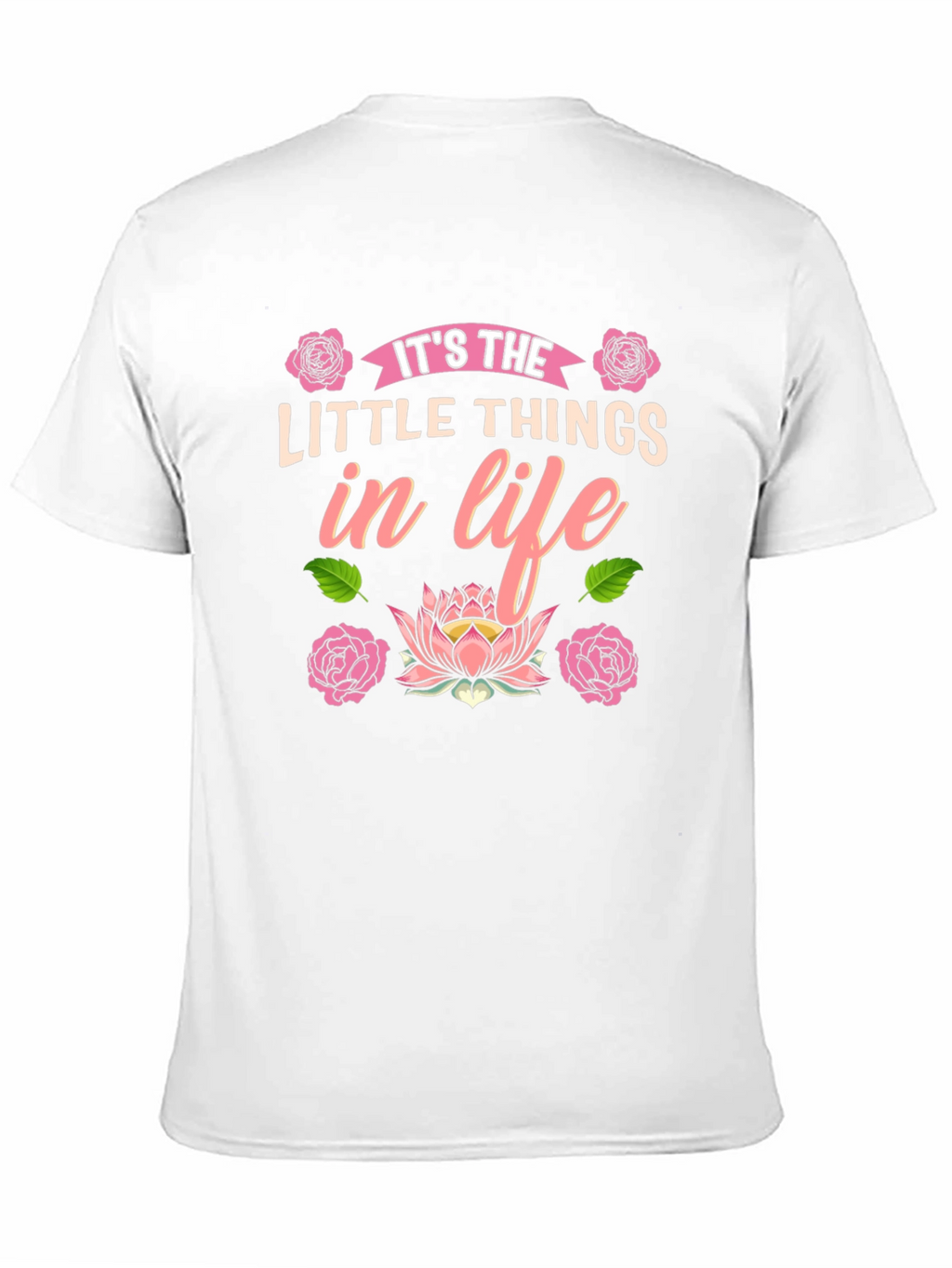 Its the Little Things in Life Black T-Shirt