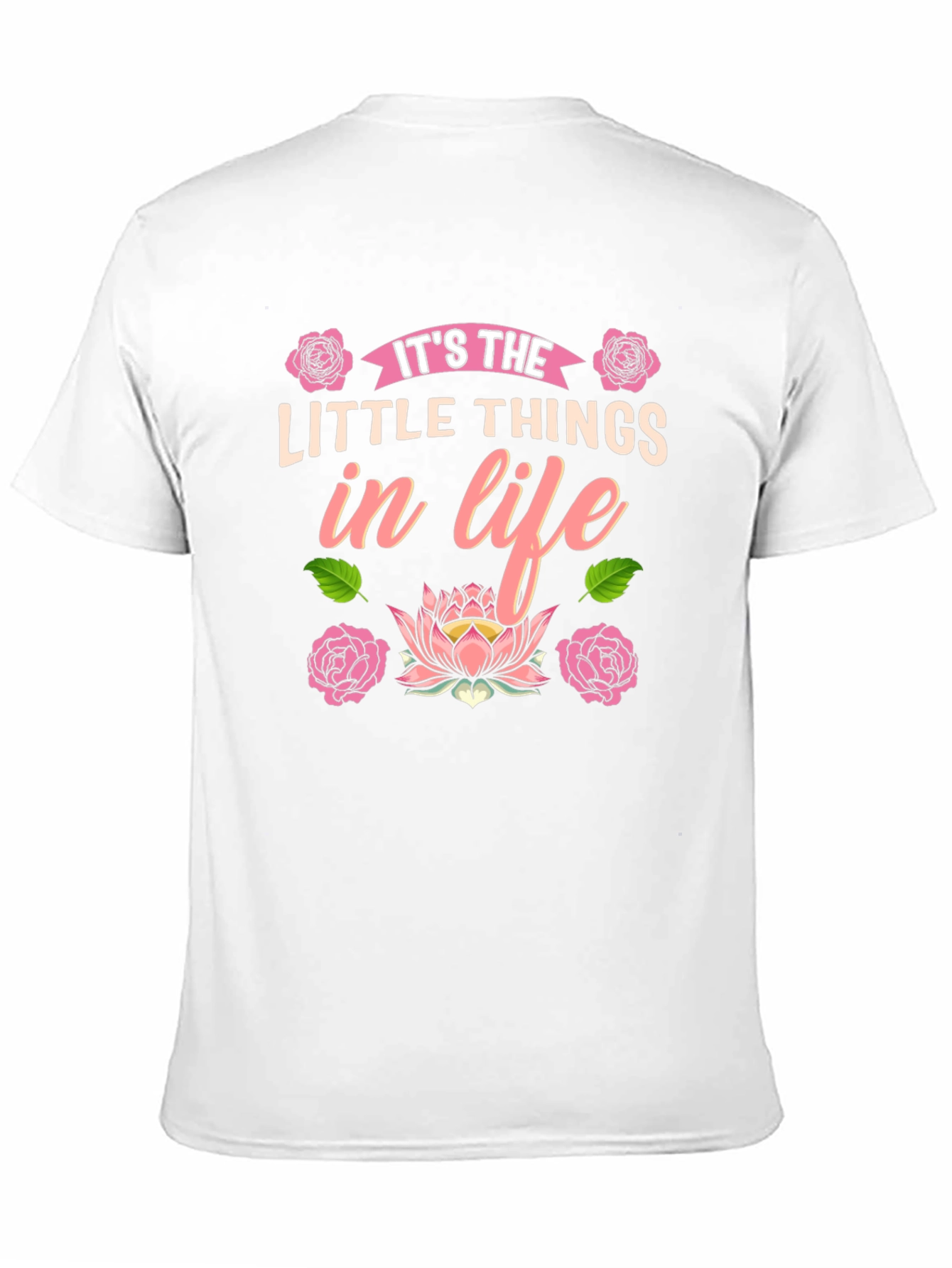 Its the Little Things in Life Black T-Shirt