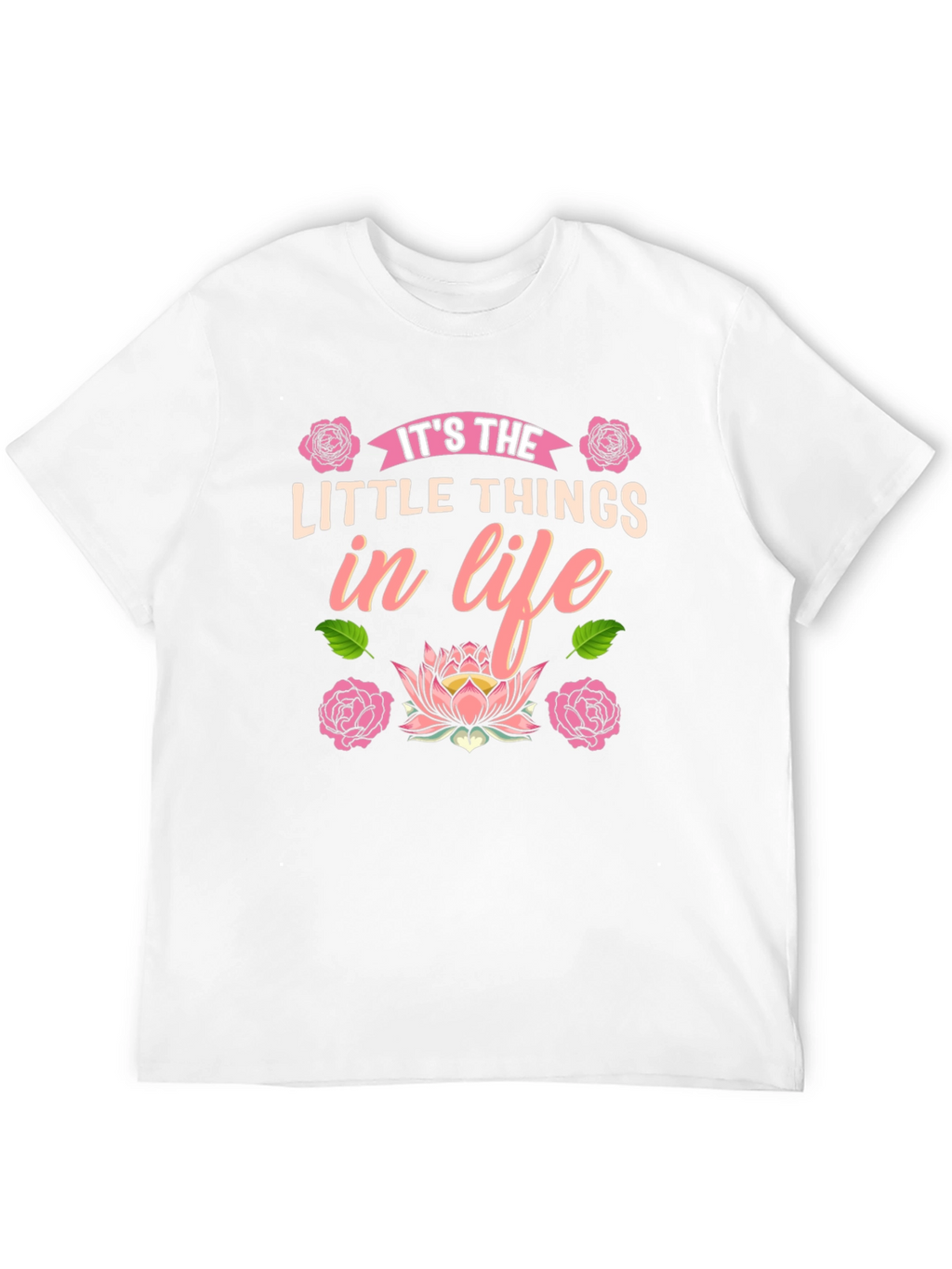Its the Little Things in Life Black T-Shirt