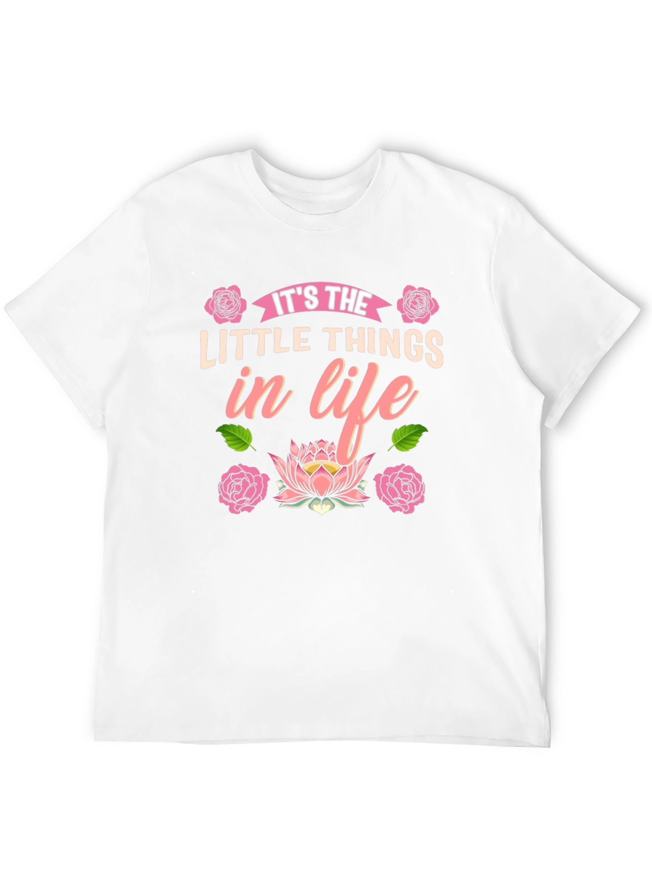 Its the Little Things in Life Black T-Shirt