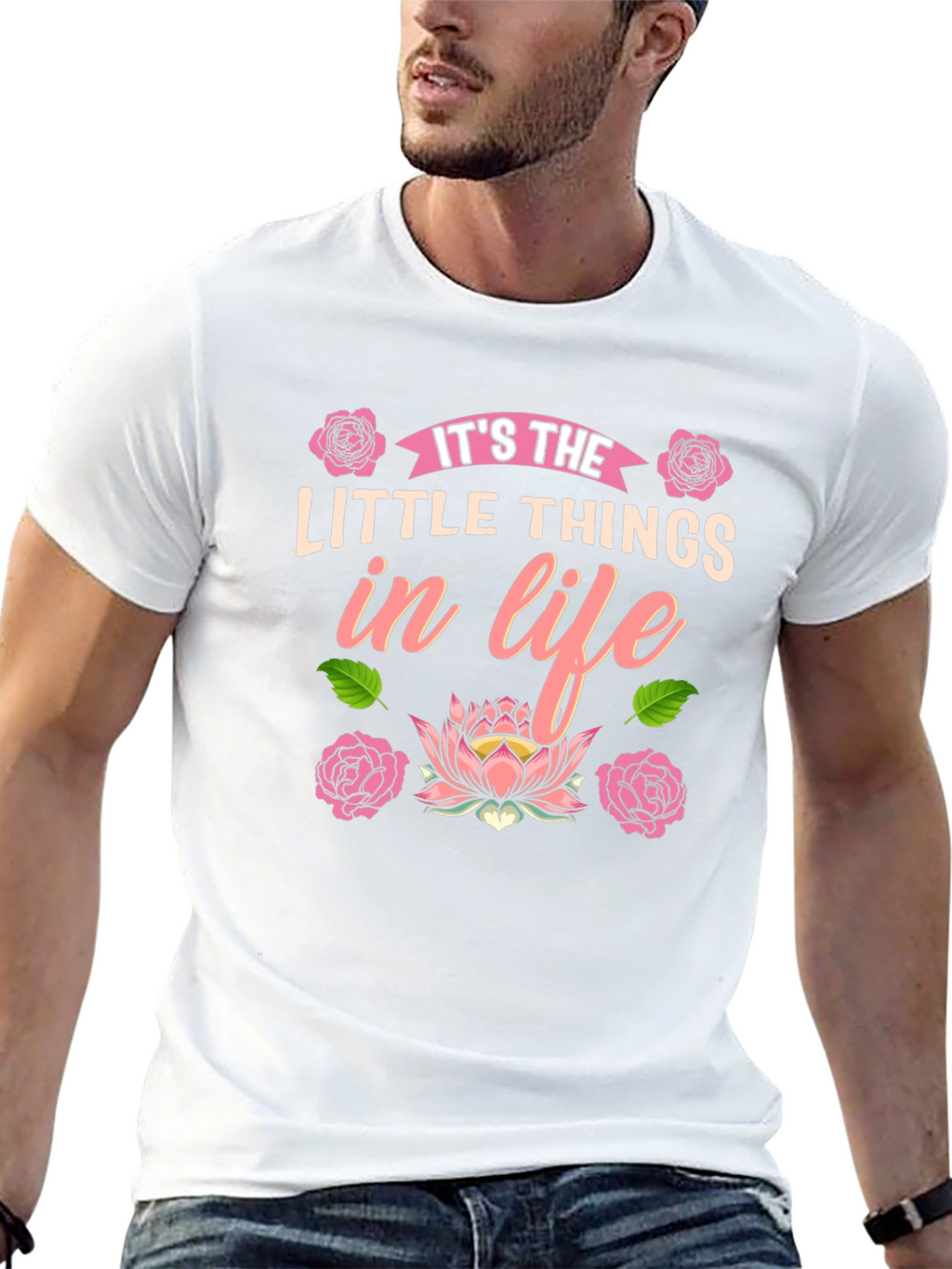 Its the Little Things in Life Black T-Shirt