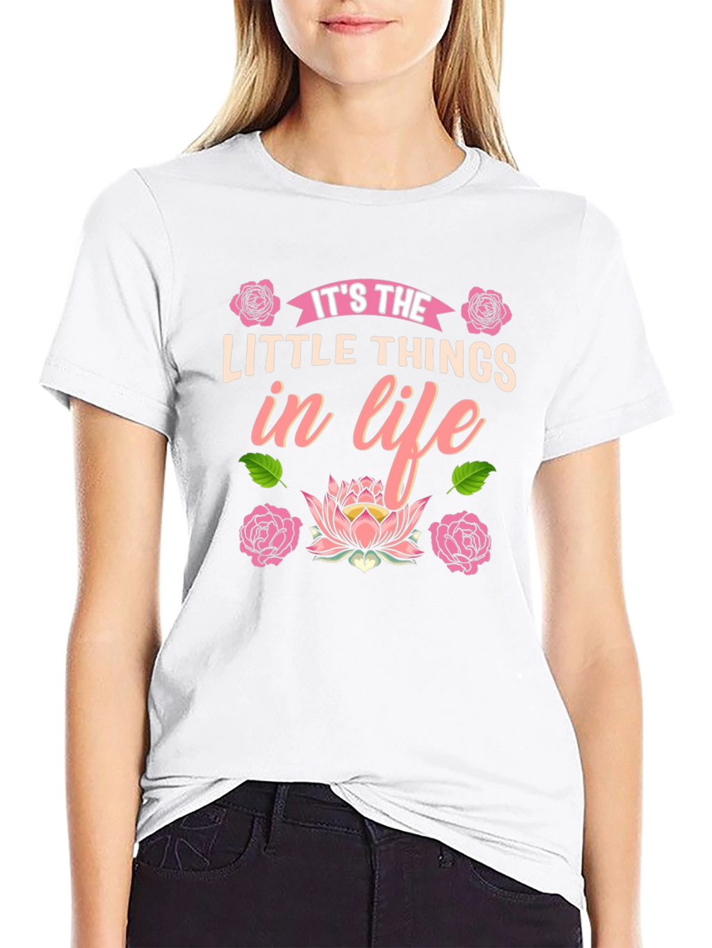Its the Little Things in Life Black T-Shirt