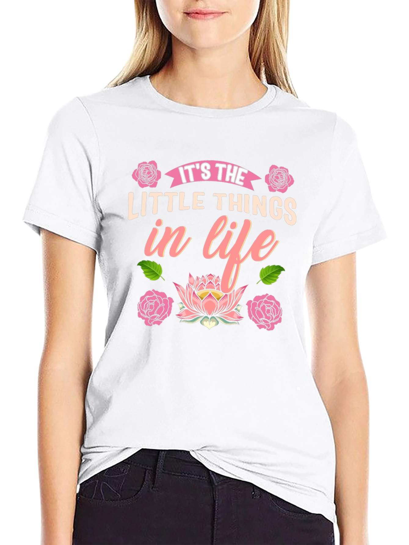 Its the Little Things in Life Black T-Shirt