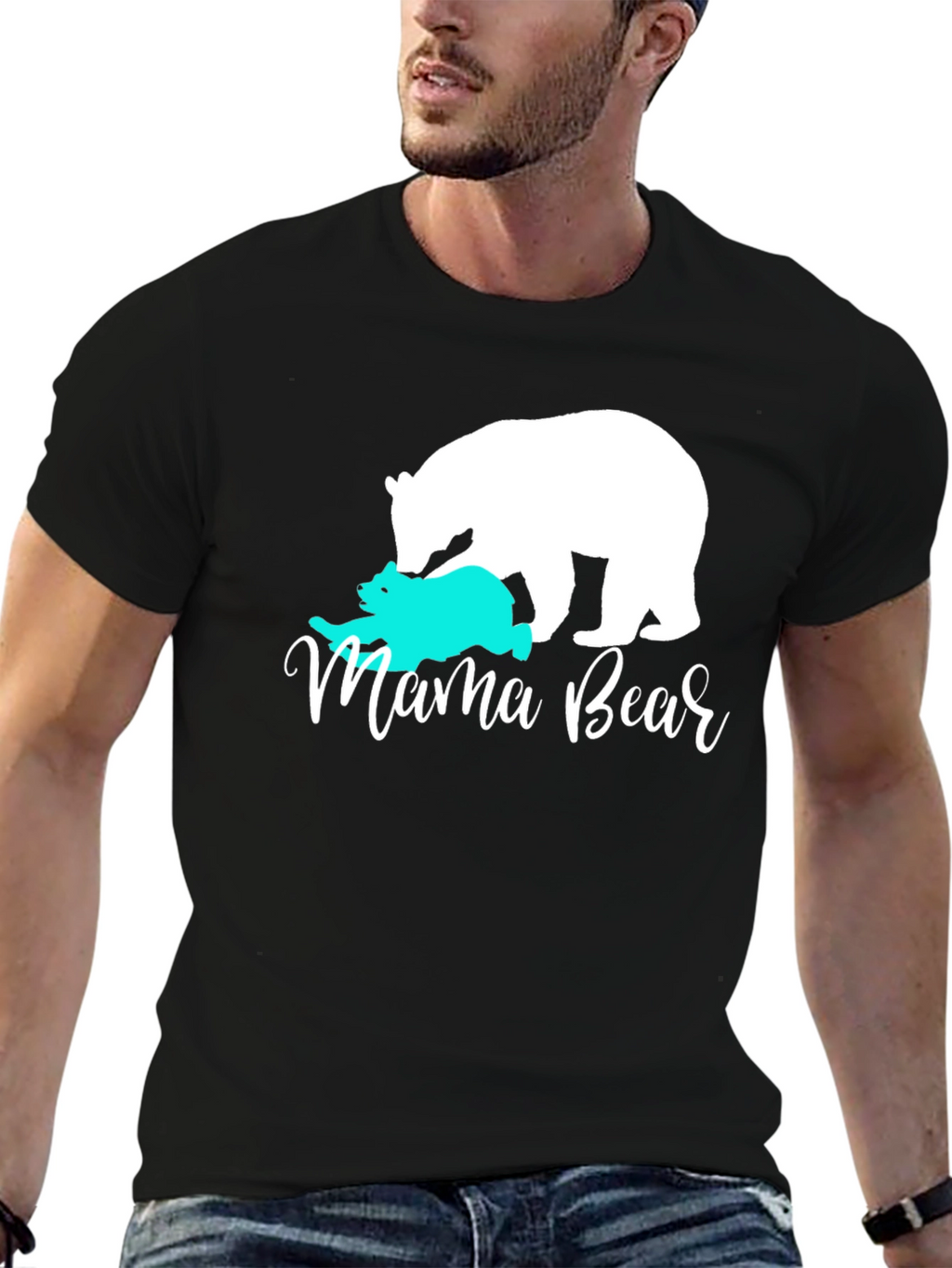 Mama Bear Graphic Tee - Cute Mom T-Shirt