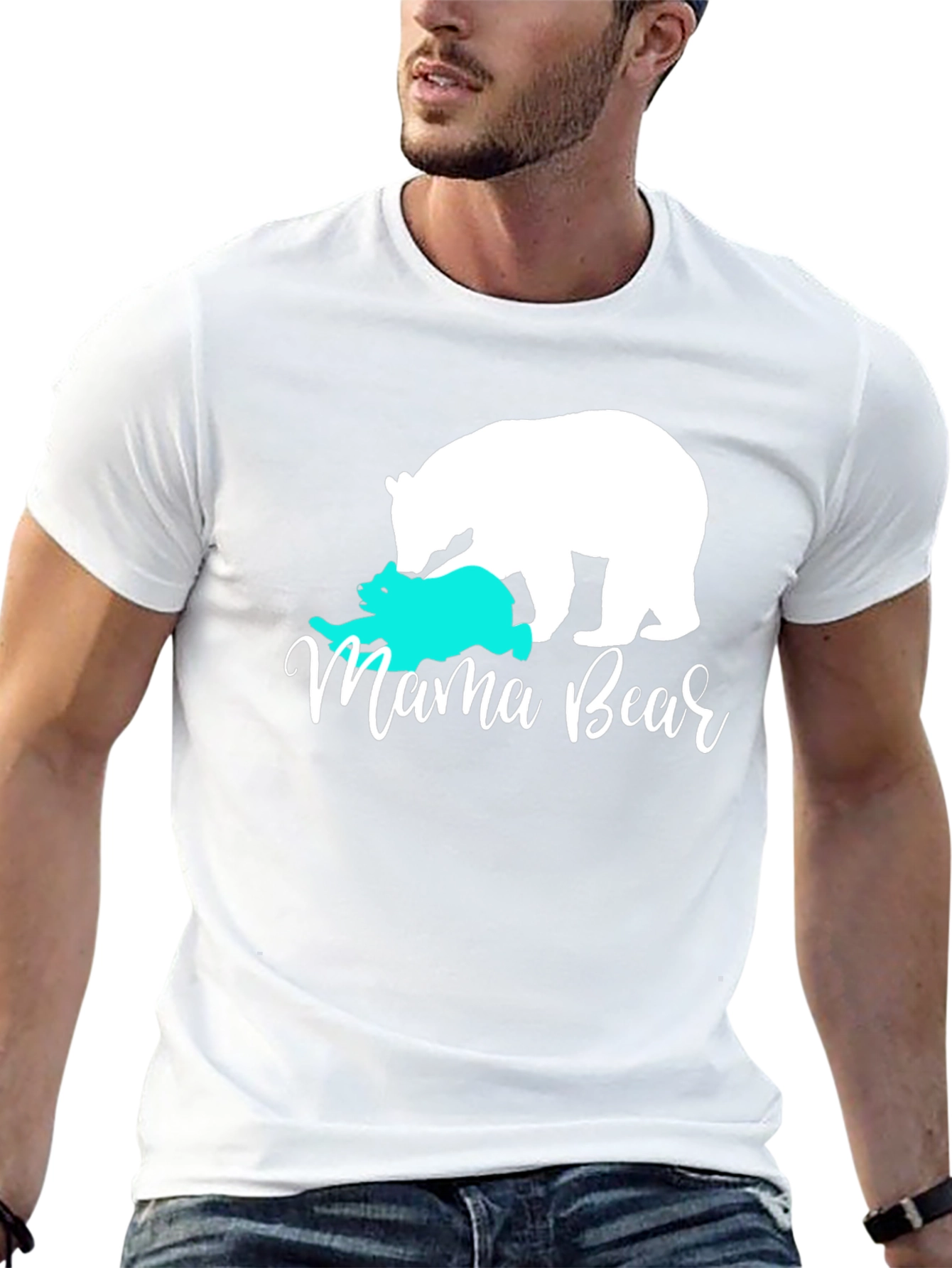 Mama Bear Graphic Tee - Cute Mom T-Shirt